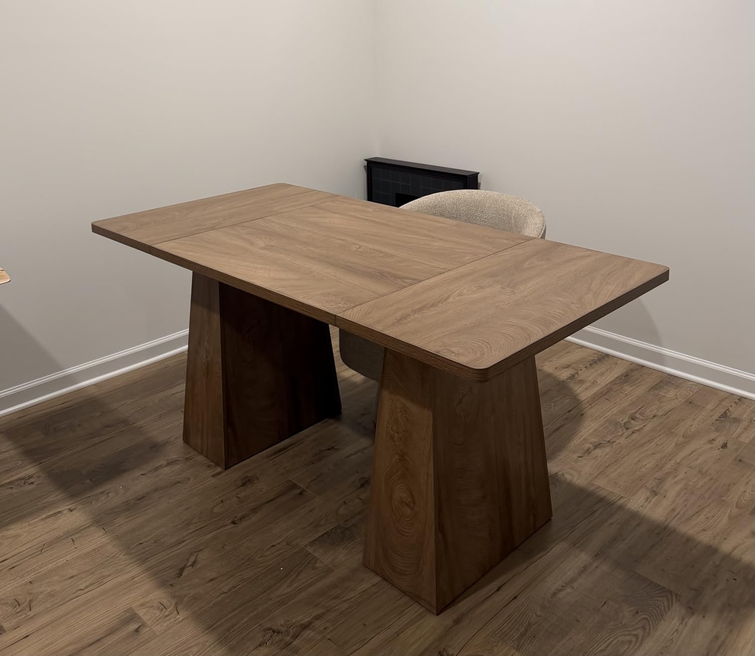 Tribesigns 63-Inch Executive Desk, Large Office Computer Desk with Double Pedestal, Modern Simple Workstations Writing Table Conference Table Business Furniture for Home Office, Light Brown customer photo 1