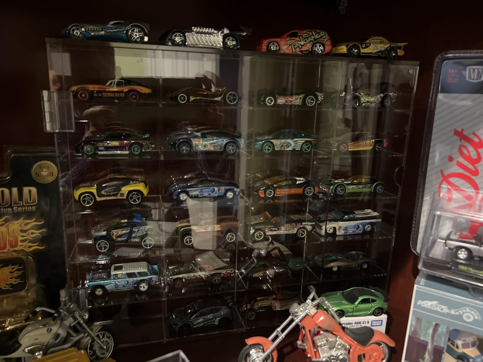 Acrylic Display Case for Hot Wheels 1/64 Scale Diecast Car Storage | Wall Mount Display & Desktop Display, Dustproof Car Storage for NASCAR cars - No Assembly Required for Matchbox customer photo 1