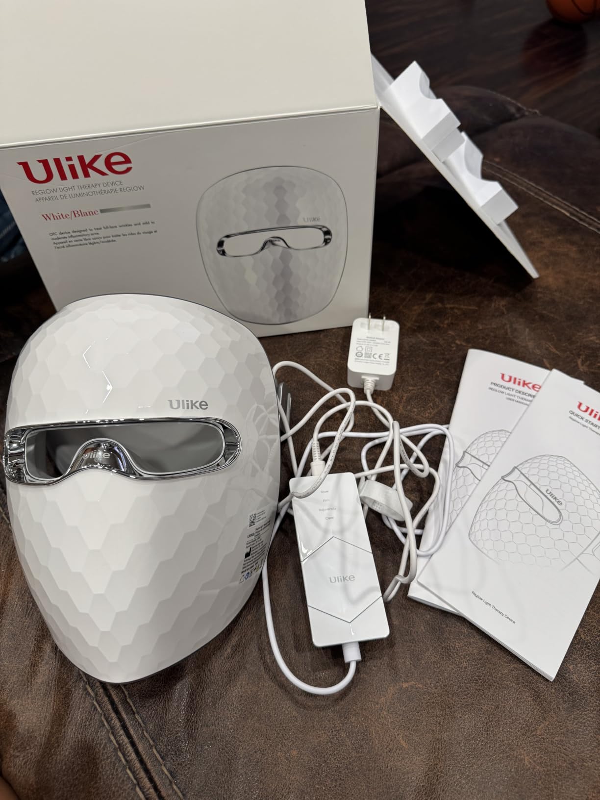 Red Light Therapy Mask for Face, 360 full face coverage | Red, Blue, Yellow & Infrared Light, Acne & Anti-Aging, Cordless, Remote Control, Eye Protection, Home Skincare Device customer photo 1