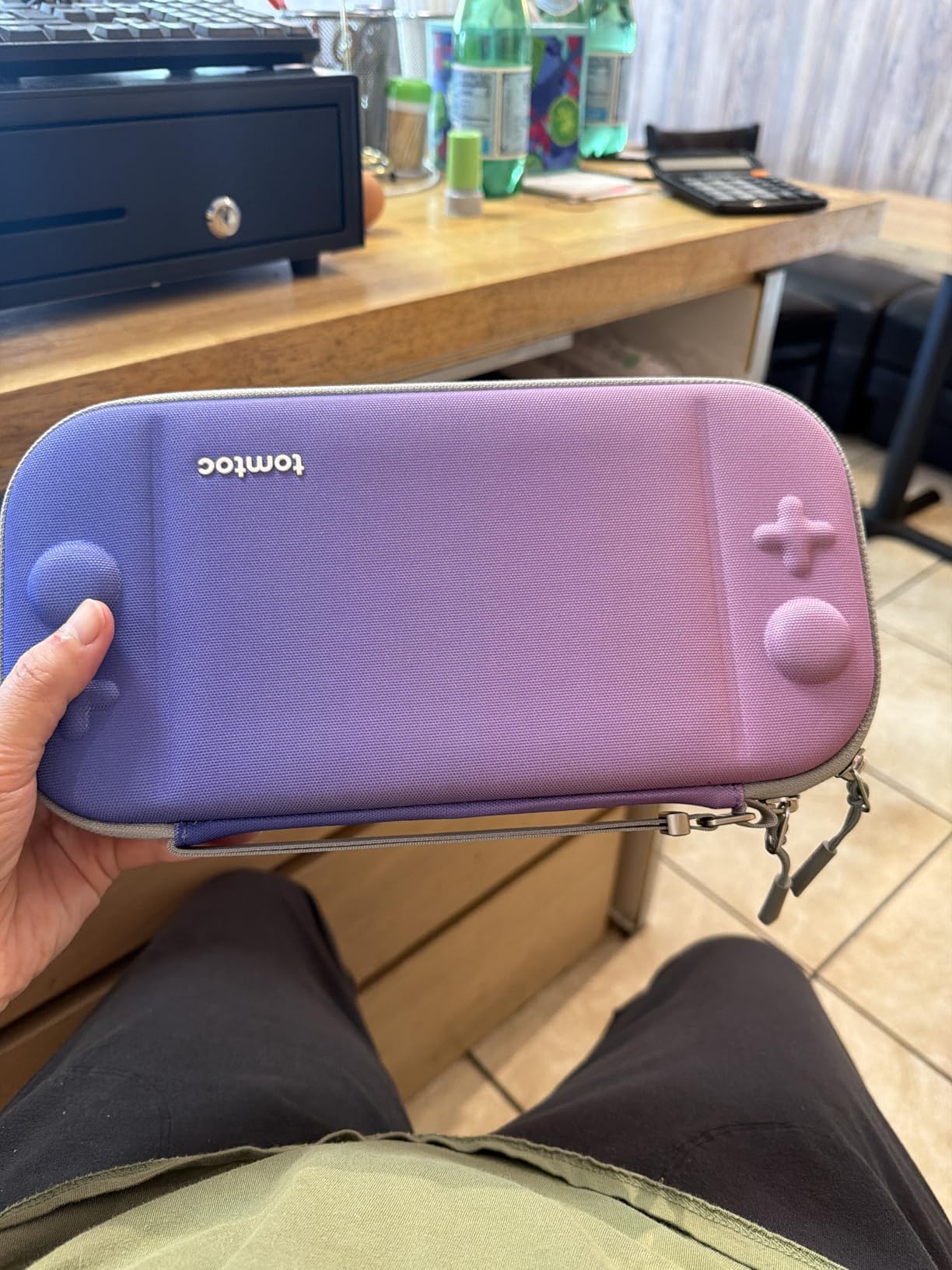 tomtoc Slim Carrying Case for Nintendo Switch 2 Model 2025, Odorless Felt Protective Hard Shell with 12 Game Card Slots, Portable Travel Storage Case with Original Patent and Military Grade Protection customer photo 2