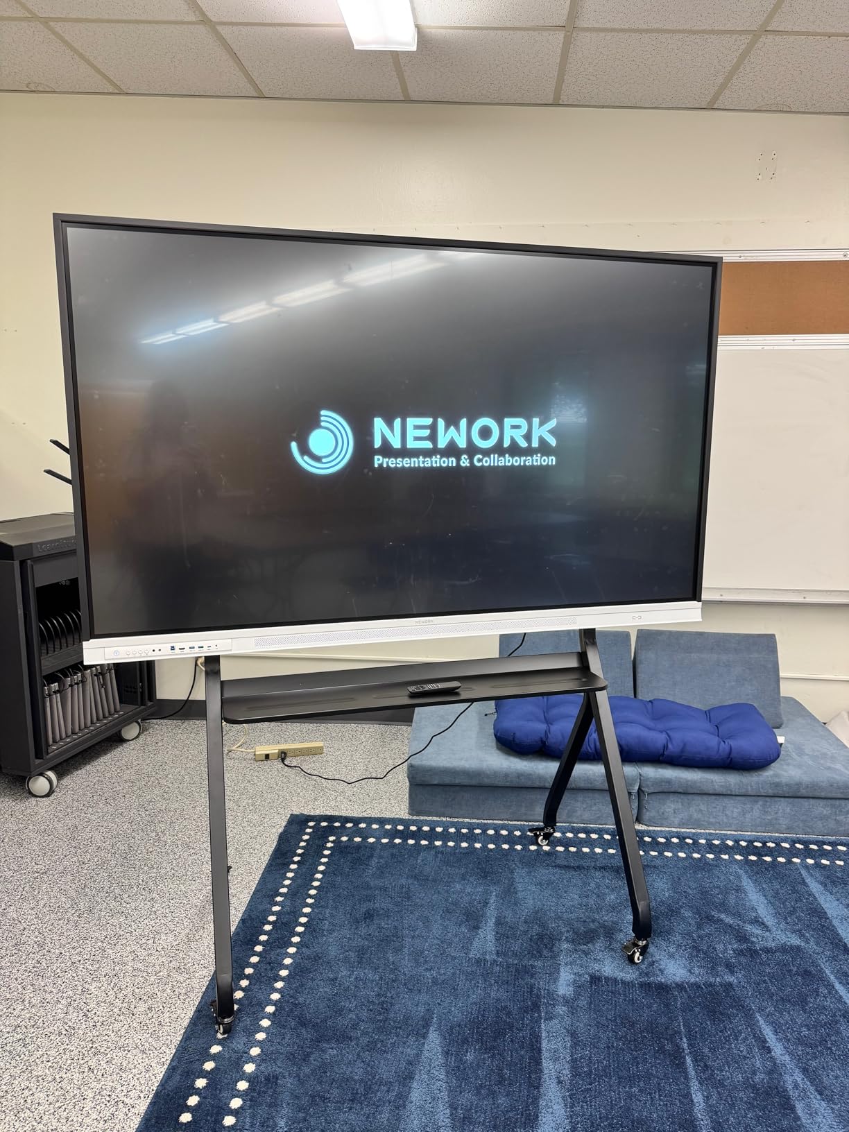 65 Inch 4K Smart Board, Google EDLA-Certified Interactive Whiteboard | Android 14 OS, 50-Point Touch, Wireless Casting, Touchscreen Digital Whiteboard for Classroom Office Home (With Wall Mount) customer photo 1