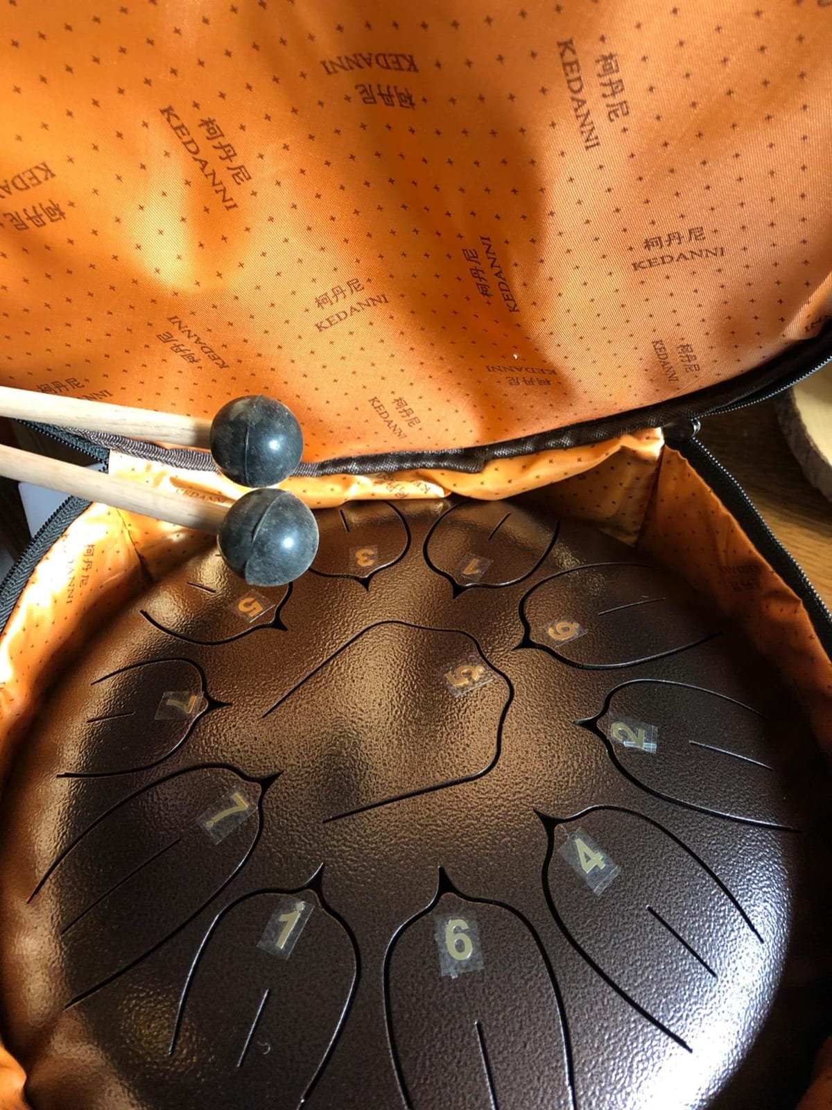 Handpan Drum 22 Inch for Adults 12 Notes - Hand Pan Drum(Blue) | Hand Drum D Minor Kurd 432Hz Professional Hand Pan,Handpan Instrument,Premium Steel Drum customer photo 1