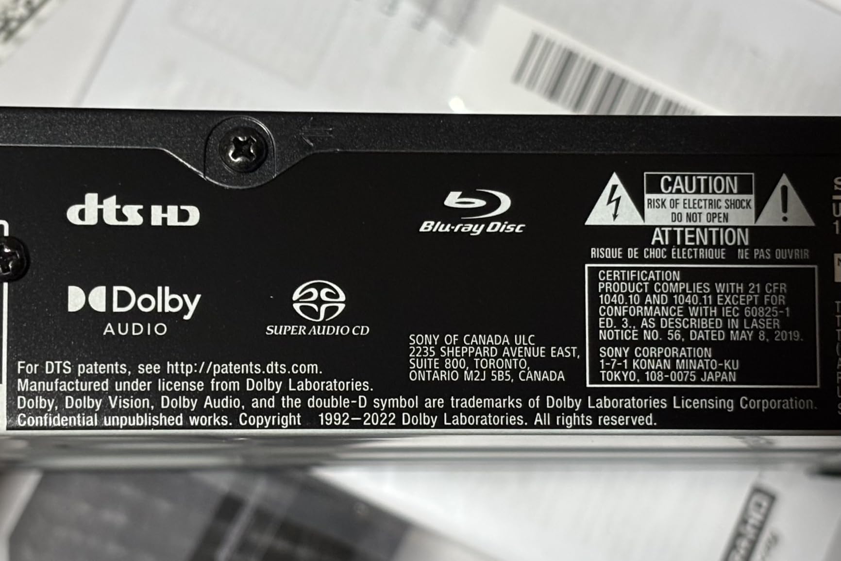Sony UBP-X700U 4K Ultra HD Home Theater Blu-ray DVD Player with HDMI Cable | Dolby Digital TrueHD/DTS, 4K upscaling, HDR10, Hi Res Audio, Dolby Vision, 2 HDMI Outs, USB customer photo 1