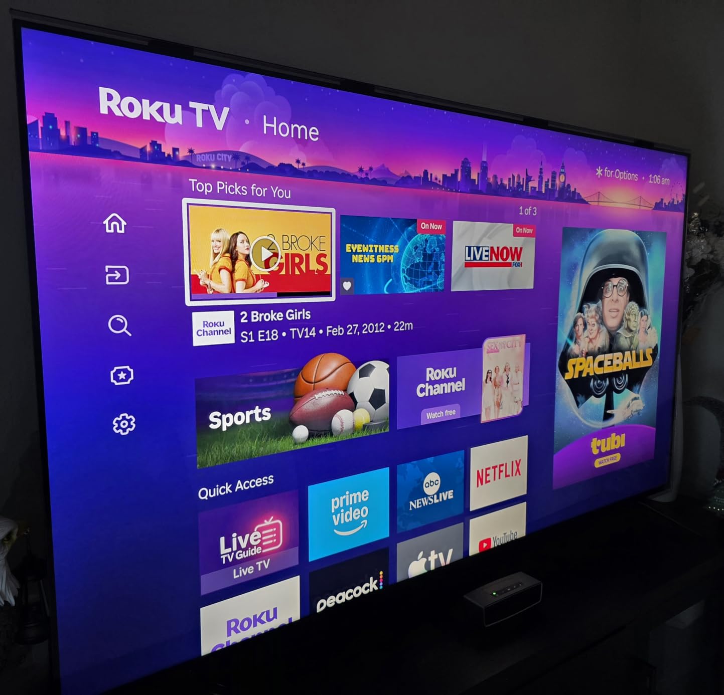 Roku Smart TV - 55-Inch Plus Series, Mini-LED TV - RokuTV with Enhanced Voice Remote - Flat Screen 4K QLED Television with Dolby Vision & Wi-Fi for Streaming Live Local News, Sports customer photo 1