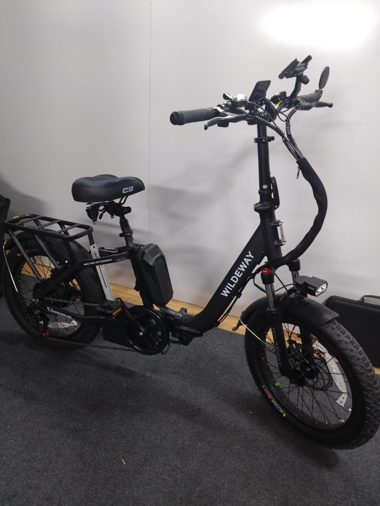 Wildeway 2000W Dual Motor Electric Bike SummitX 32Ah/60Ah Battery E-Bike 90 Miles Long Range 28MPH Foldable 20x4.0 Fat Tire Ebike for Adult Hydraulic Brake Delivery Commuting Bicycle 2 Seat customer photo 1