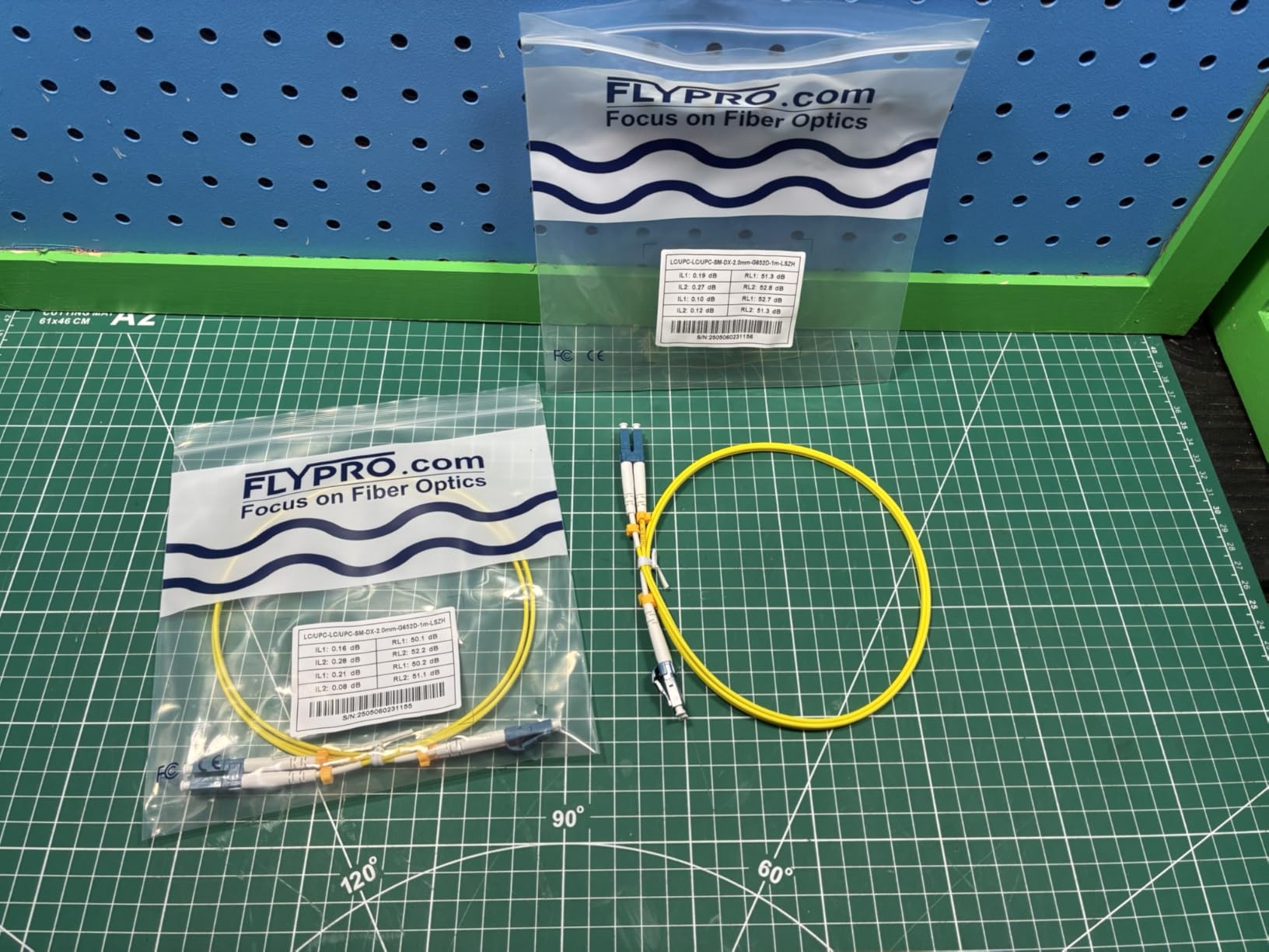 FLYPROFiber- 6 Pack 2M/7ft LC to LC Single Mode Fiber Patch Cable OS2 | Duplex, 9/125um SMF, SM Singlemode Fiber Jumper, For 10G/40G/100G Transceivers / Data Centers, Fully Pre-Tested, LSZH, Yellow customer photo 2