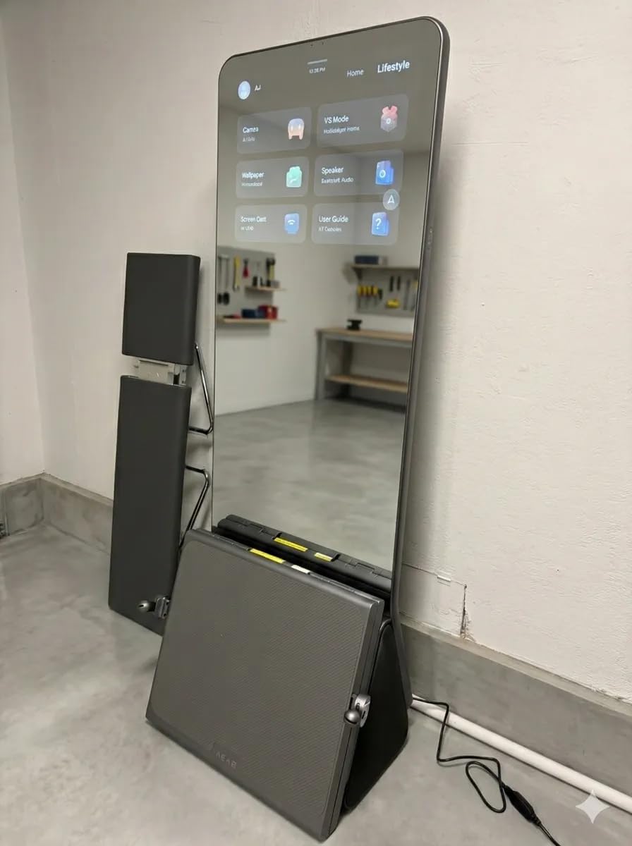 AEKE Smart Home Gym System- Fitness Mirror K1: AI-Powered All-in-One Fitness Machine for Full-Body Strength Training and Personalized Workouts customer photo 2