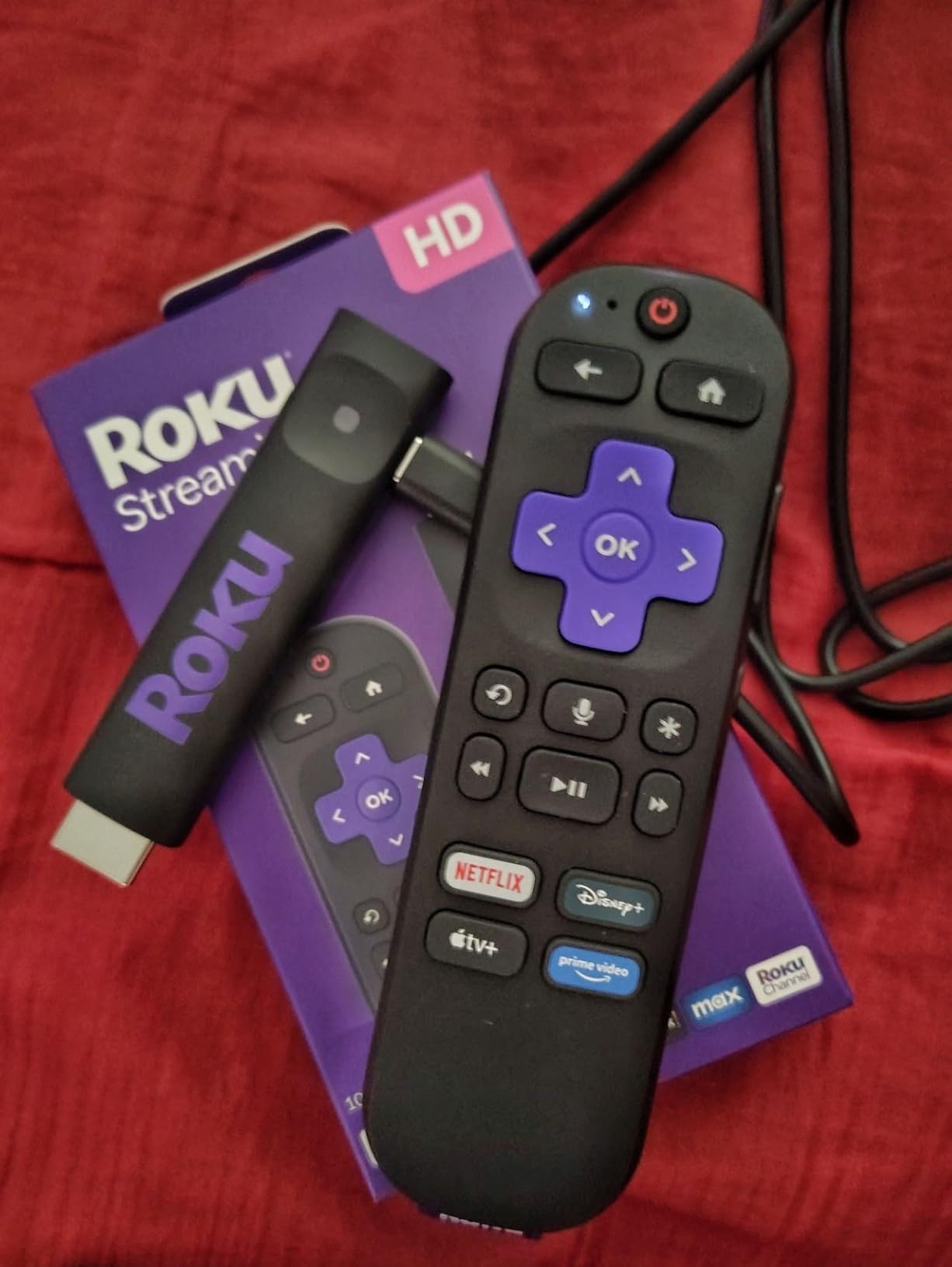 Streaming Stick HD with Voice Remote | Compact 4K Streaming Device for TV with Roku Voice Remote & Long-Range Wi-Fi - Free & Live Local News, Sports customer photo 2