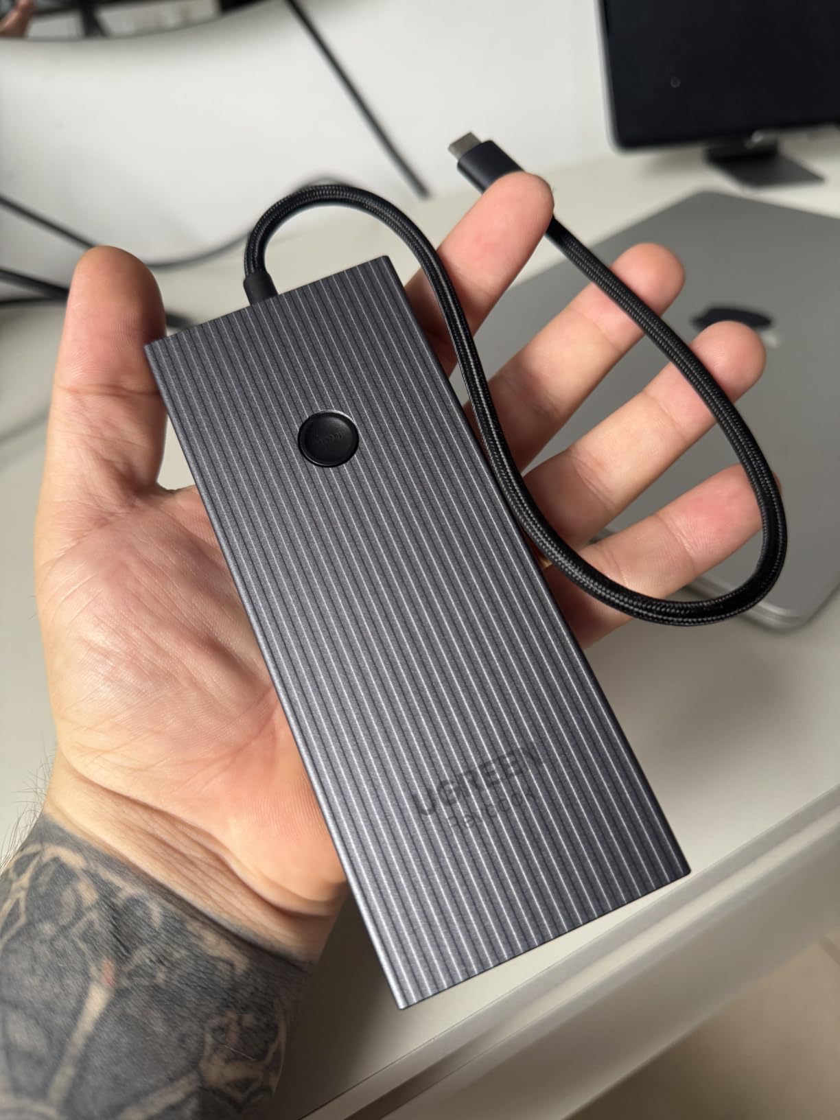 UGREEN Revodok Pro 9 in 1 USB C Hub Gigabit Ethernet Adapter 4K@60Hz HDMI, 100W PD Charging, USB A Data Ports, SD/TF Card Reader Compatible with MacBook Neo/Air/Pro M1, M2, M3,M4, M5,Steam Deck customer photo 1