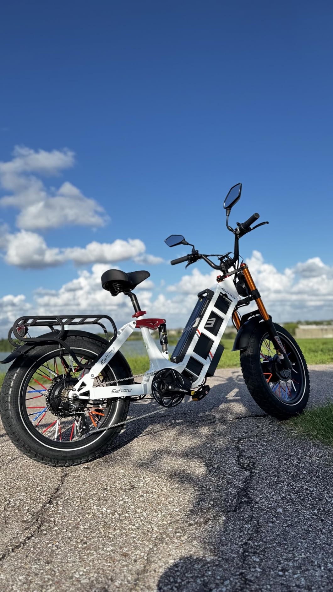 2026 eAhora Juliet Pro 2 Electric Bike for Adults, Peak 5400W Dual Motor, 43Mph, 60V 70Ah Battery for 220 Miles Range, 20