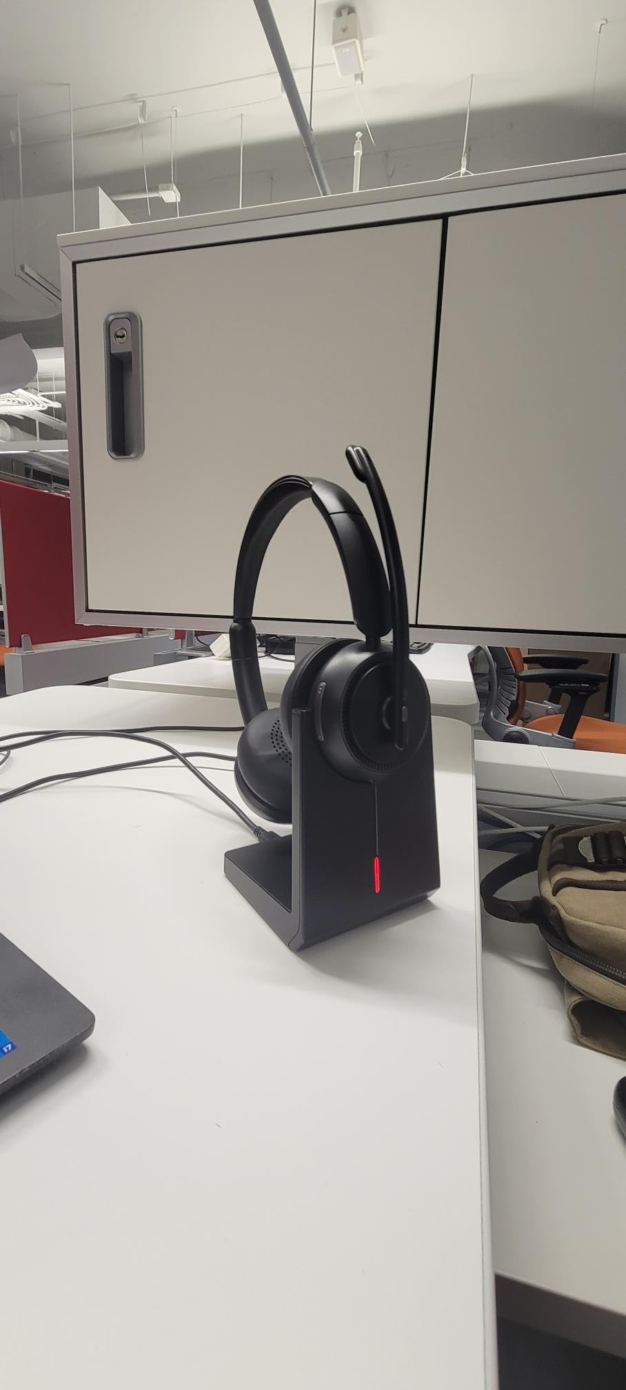 Upgrade ANC & ENC Wireless Headset with Mic for Work(Flip-to-Mute & Dongle) | Headset with Microphone for PC, Bluetooth 5.4 Noise Cancelling Headphones with Mic for Call Center/Home/Computer/Phones customer photo 2