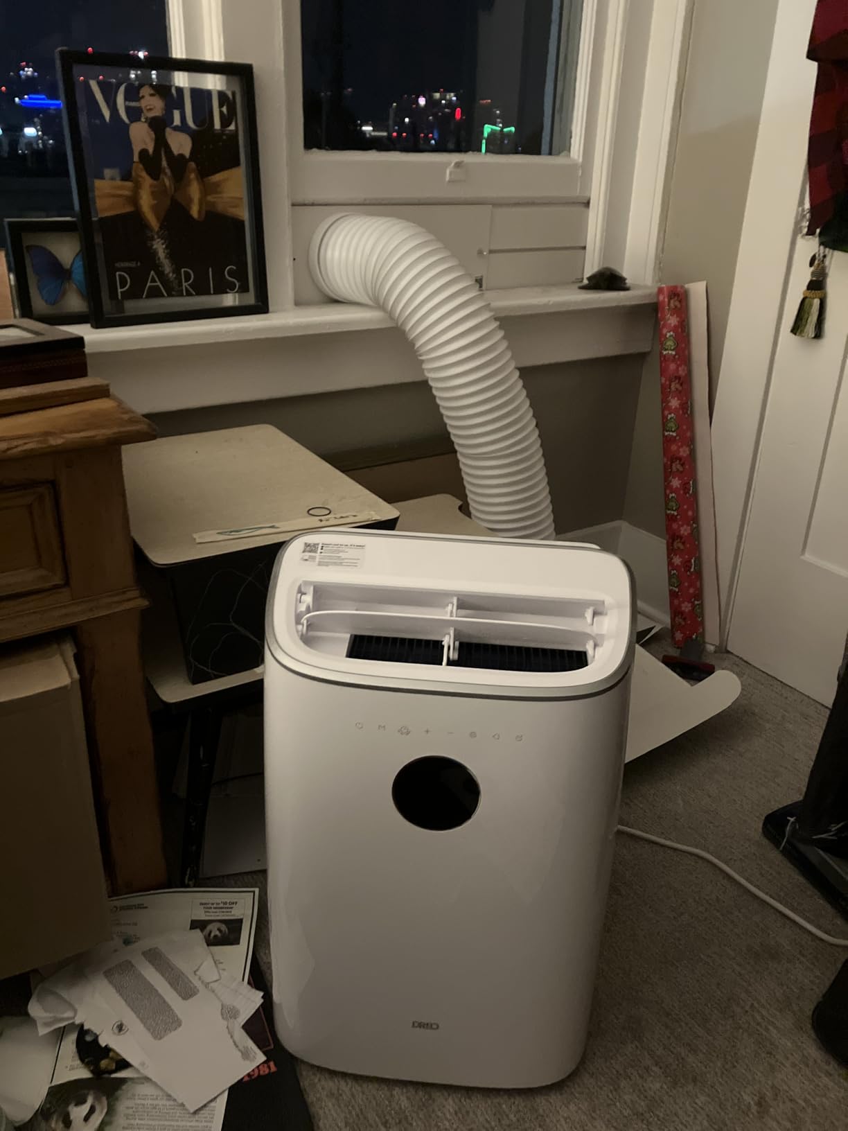 DREO Portable Air Conditioner 318S, 8000 BTU ASHRAE (5000 BTU DOE) Smart AC Unit for Bedroom with Drainage-free Cooling, Fan&Dehumidifier 3 in 1, APP/Voice/Remote, Quiet Standing AC for Room Indoors customer photo 2