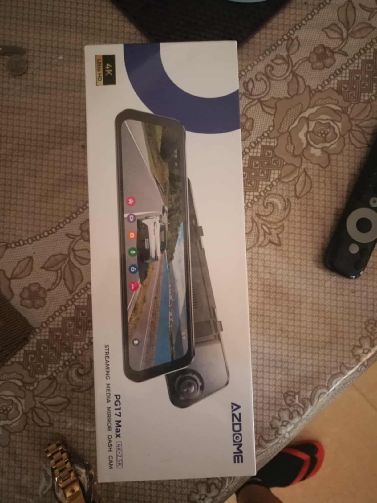AZDOME PG17 Max 4K+2.5K Mirror Dash Cam Front and Rear, ADAS BSD LCA, 64GB, 12