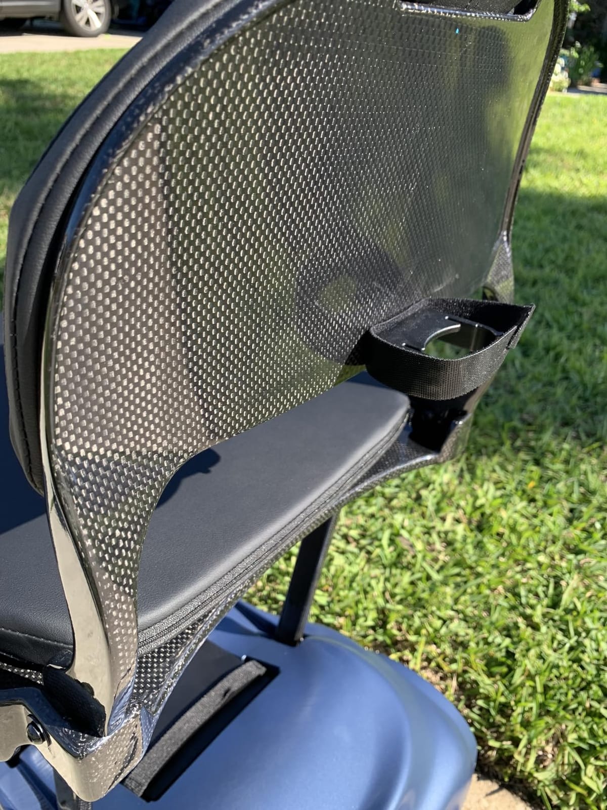 Ultralight 27.5 lbs Carbon Fiber Mobility Scooters for Adults & Seniors | Folding Electric Scooter - Blue - Airlines Approved All-Terrain Portable Scooter with Basket and Charger Included customer photo 1