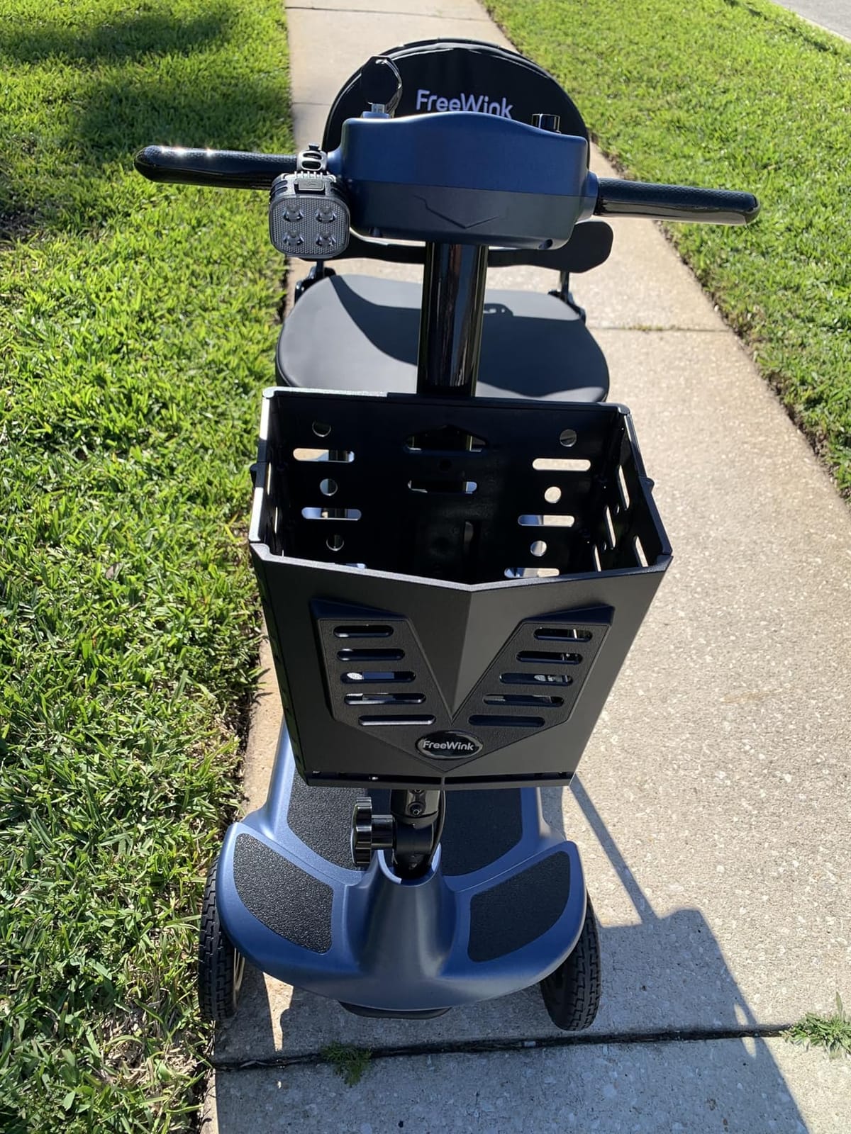Ultralight 27.5 lbs Carbon Fiber Mobility Scooters for Adults & Seniors | Folding Electric Scooter - Blue - Airlines Approved All-Terrain Portable Scooter with Basket and Charger Included customer photo 2