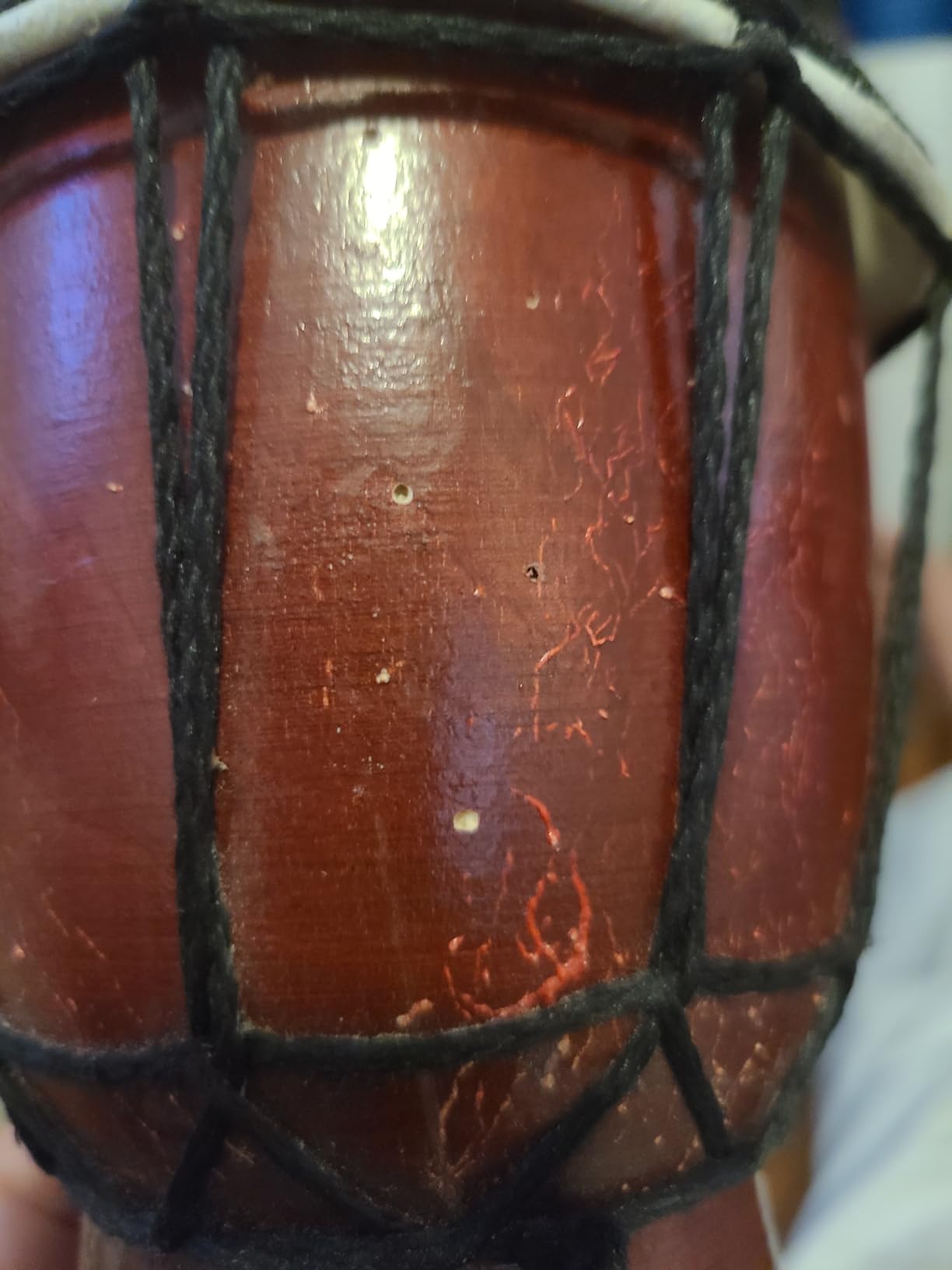 Wood Djembe Drum African Drums for Adults 6.5'' x 12'', Painted | Handmade West African Mahogany Djembe with Goatskin Drumhead Hand Drum Musical Instruments for Beginners, (Colorful) customer photo 1