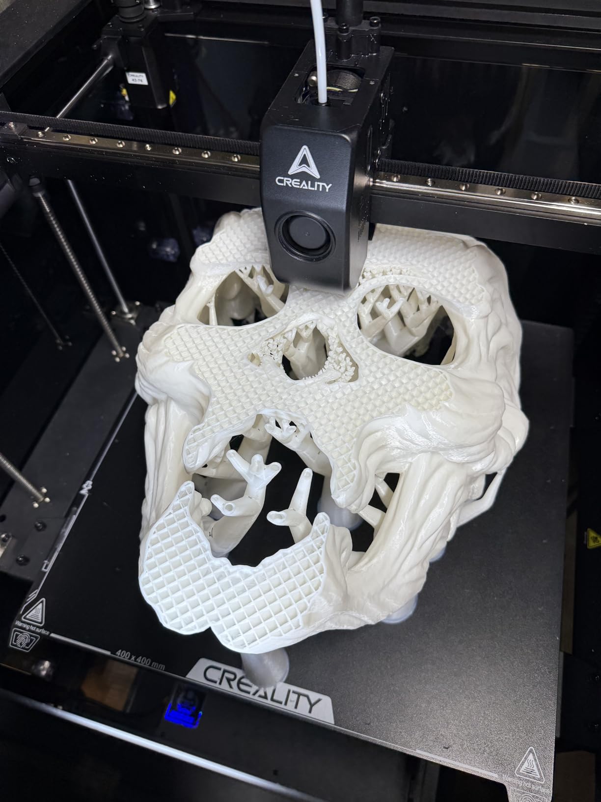 Creality Ender-5 Max 3D Printer, 400mm Build, 700mm/s Printing | 400x400x400mm build volume, 36-point auto leveling and LAN multi-device control for professional FDM printing. customer photo 2
