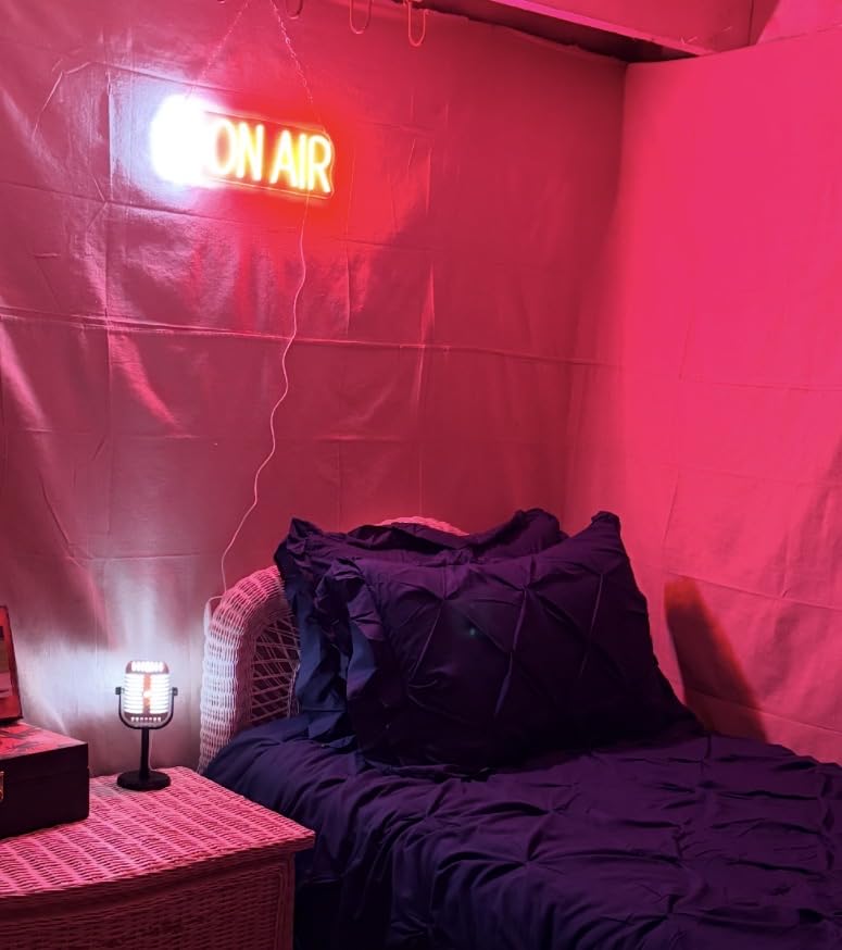 On Air Neon Sign LED Light for Live Streaming, Recording Studio, Bedroom, and Game Room Wall Décor, Vibrant LED Neon for Content Creators, Gamers, and Broadcasters customer photo 2