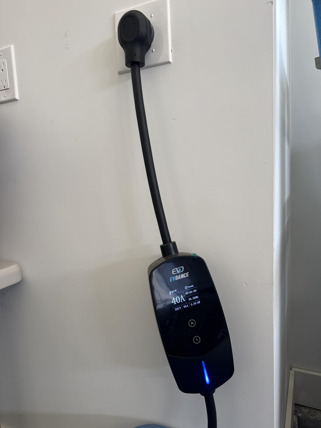 Level 2 EV Charger for Tesla, 40A / 9.6kW Fast Home EV Charging Station with NEMA 14-50 Plug, 25FT Cable, Adjustable Current & Delay Timer, Compatible with All Tesla Model 3/Y/S/X (NACS Plug) customer photo 2