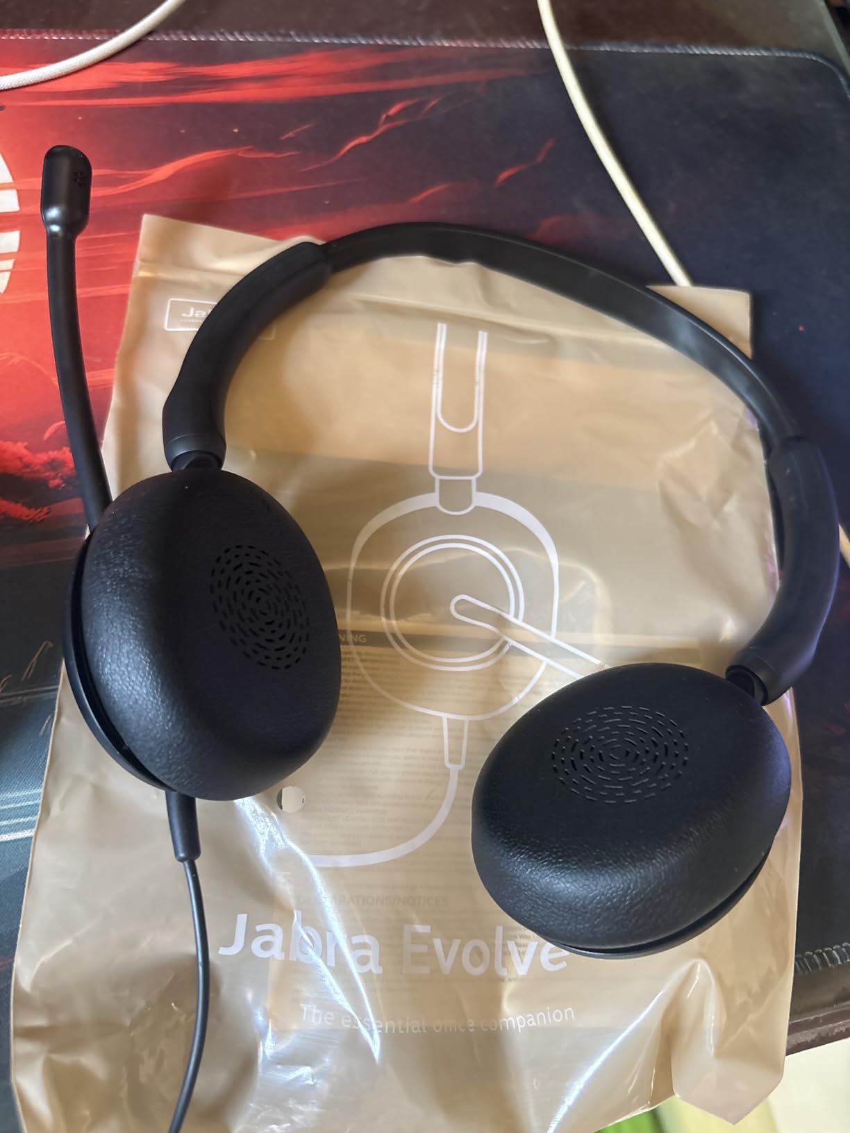 Jabra Evolve 10 Wired USB Headset with Noise-Cancelling Mic, Black | PC and Laptop Use, Easy USB-A Setup, TCO Certified, Inline Call and Volume Controls, Lightweight Design for Online Meetings customer photo 2