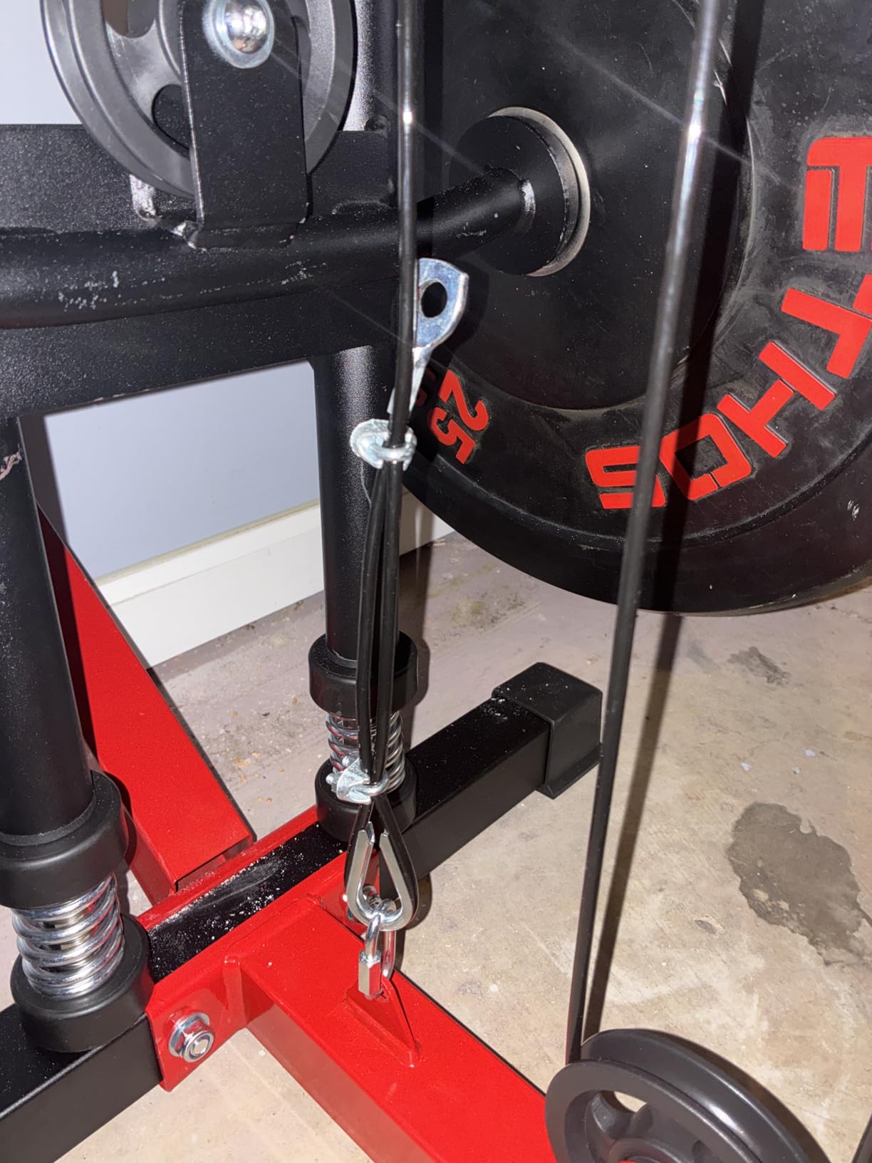 Wall Mount Cable Station, WM1 Cable Crossover Machine with 17 Positions, High and Low Cable Crossover Machine with Removable Footplate for Garage Home Gym customer photo 2