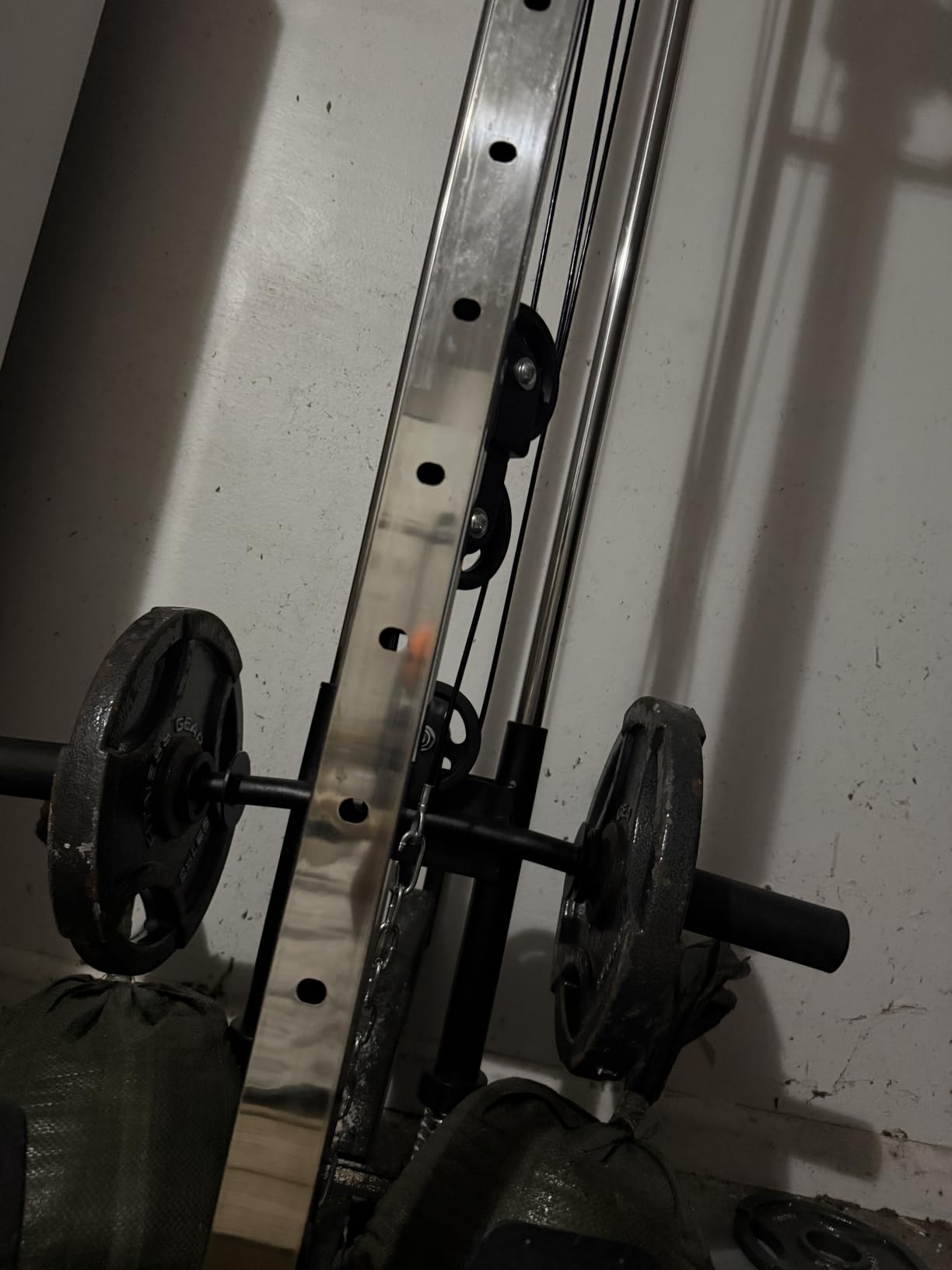 Wall Mount Cable Station, WM1 Cable Crossover Machine with 17 Positions, High and Low Cable Crossover Machine with Removable Footplate for Garage Home Gym customer photo 2