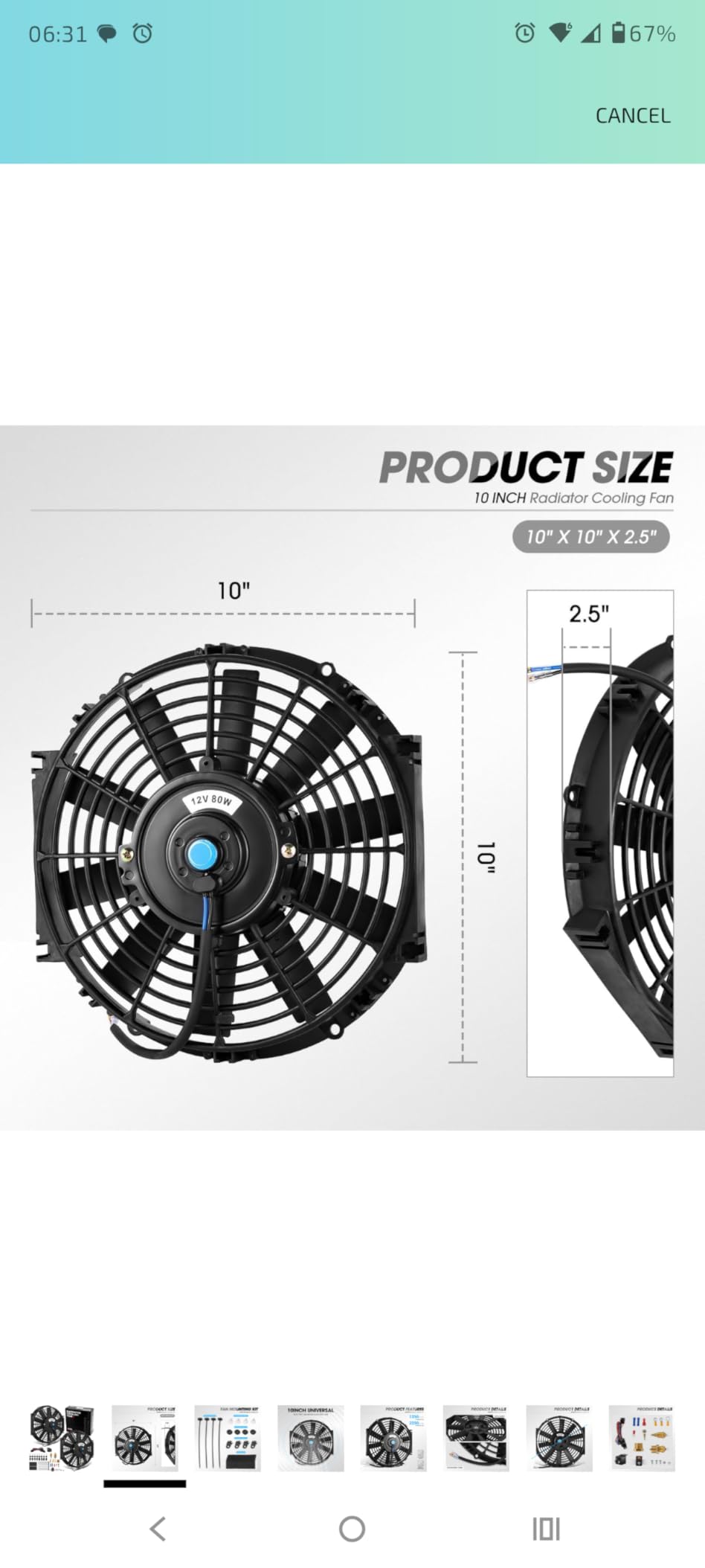 DNA Motoring 2pcs 12Inch Electric Radiator Cooling Fan Thermostat Wiring Switch Relay Kit, Universal High Performance Slim Fan Push Pull Electric Radiator with Mount Kit, RAF-12X2+SW-KIT customer photo 2