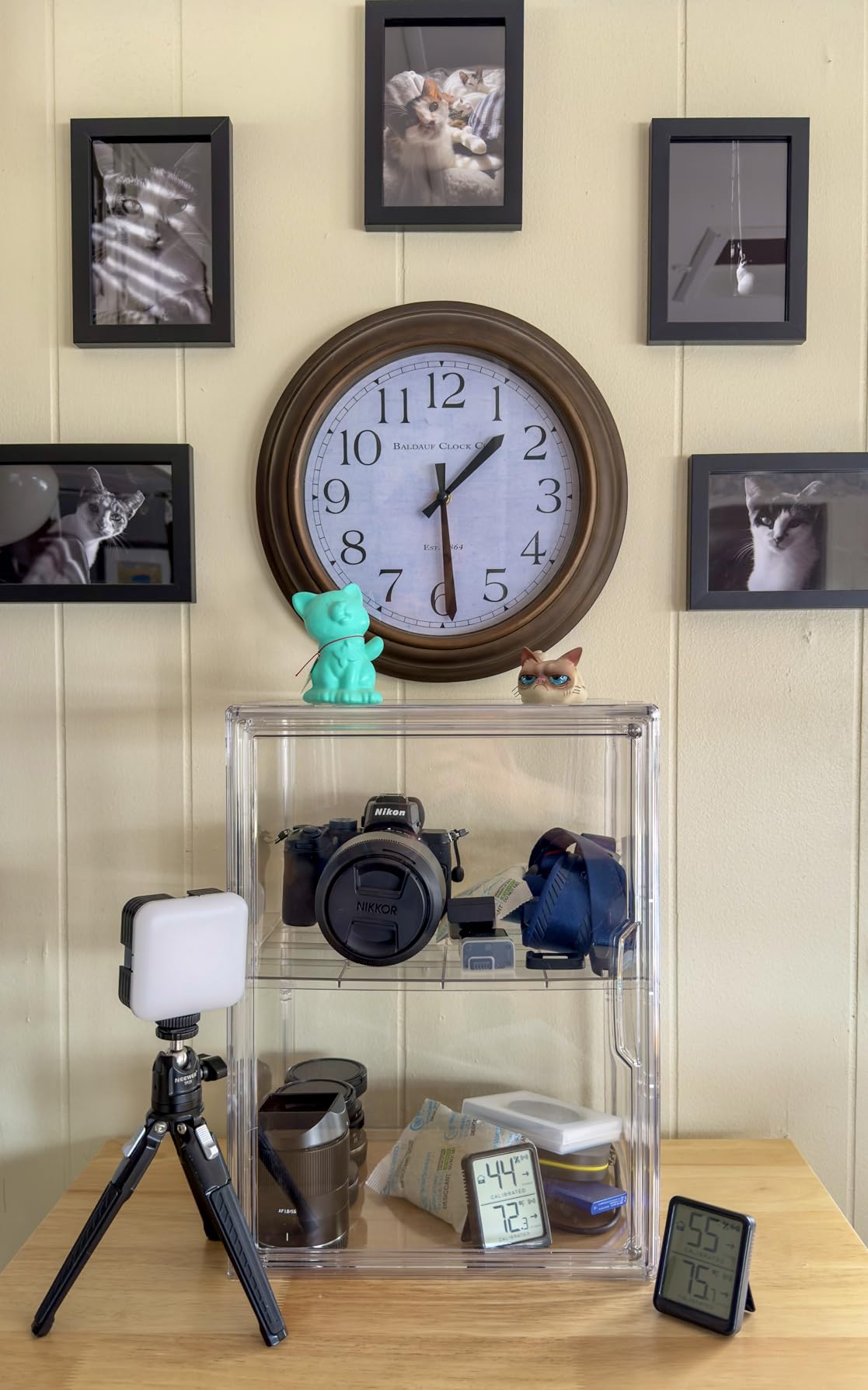 Attelite Acrylic Display Case for Collectibles 3 Adjustable Layers, Tool-free Assembly, Stackable, Magnetic Door, Dustproof customer photo 1