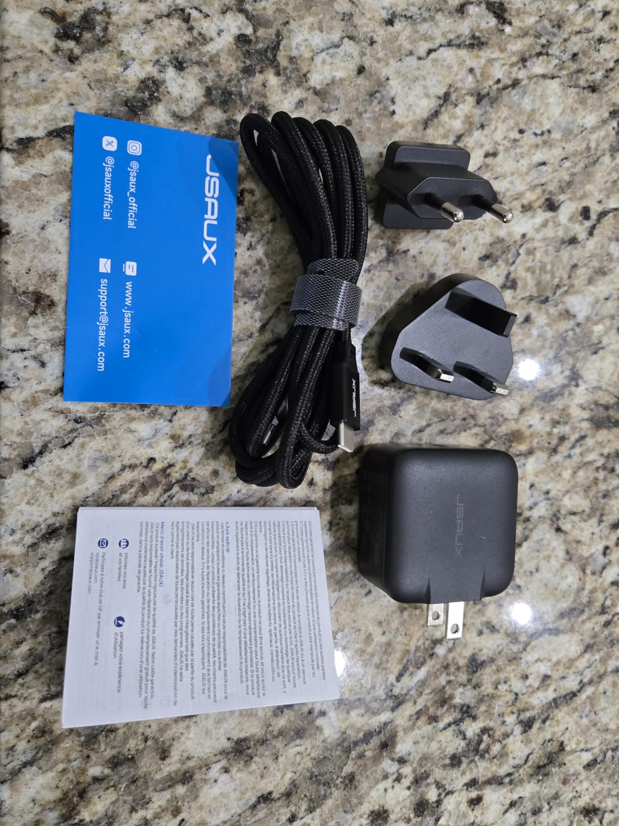 JSAUX 65W GaN USB C Charger for Nintendo Switch 2, EU/UK Plug, 6.6FT Cable, Black | Powers in TV Mode, GaN PD Fast Charge for ROG Xbox Ally, Steam Deck, ROG Ally, iPhone 17, Galaxy, Tablet & Laptop customer photo 1