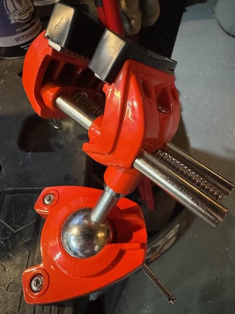 360° Rotating Universal Bow Vise for Compound & Recurve Bow Tuning | 360° full swivel, sturdy metal build, non-marring padded clamp, removable bench mount, home workbench & archery workshop customer photo 1