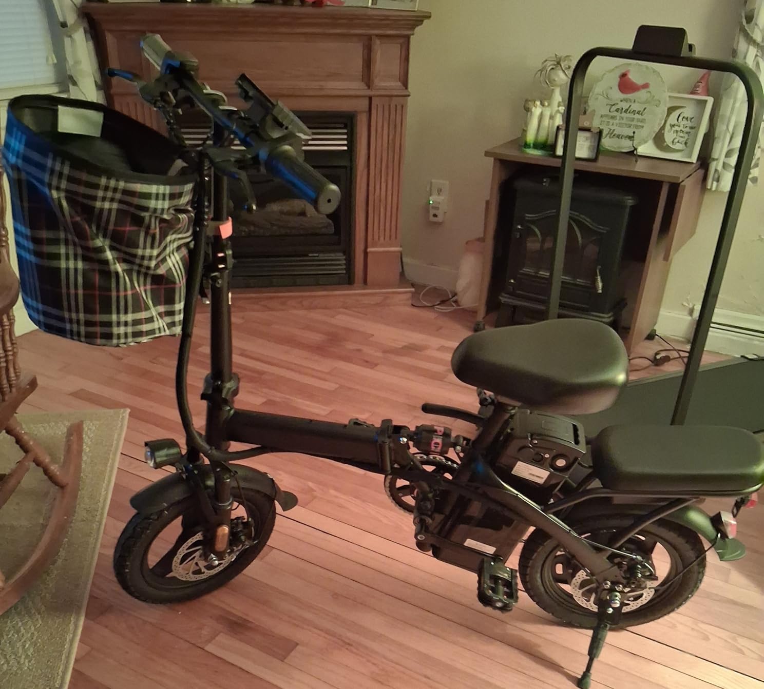 LELEKUAI Electric Bike for Adults and Teens, 520W-1200W Motor, 20-28MPH, 32 Miles Range, 48V 10Ah Battery, 3-Level Pedal Assist, 14