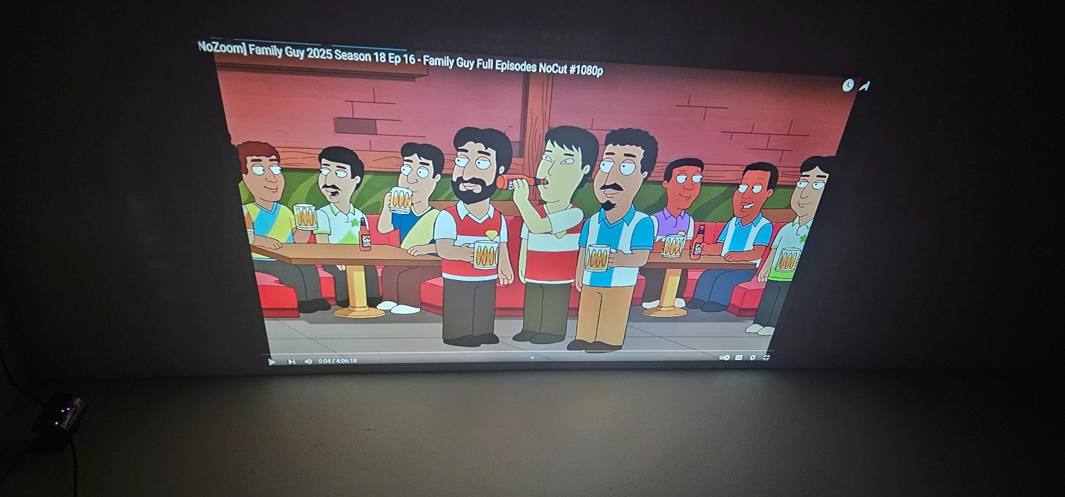 NICPOW 4K Outdoor Projector with Wifi and Bluetooth, Built-in Apps, Smart Projector with Auto Focus & Keystone, 1500 ANSI Lumens and 300
