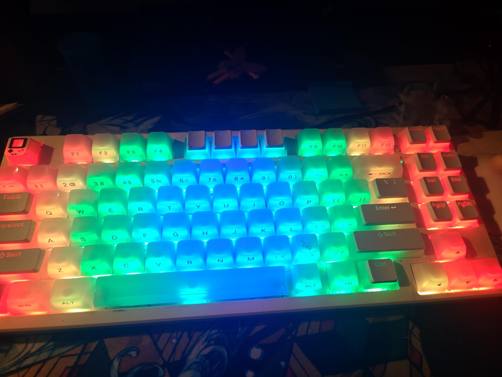 Kisnt KN85 Wireless Mechanical Keyboard, 75% Layout, Bluetooth/2.4GHz/USB-C, Custom RGB Backlit, Hot-Swappable Linear Switch, Creamy Sound for Gaming/Typing (Industrial Gray) customer photo 2