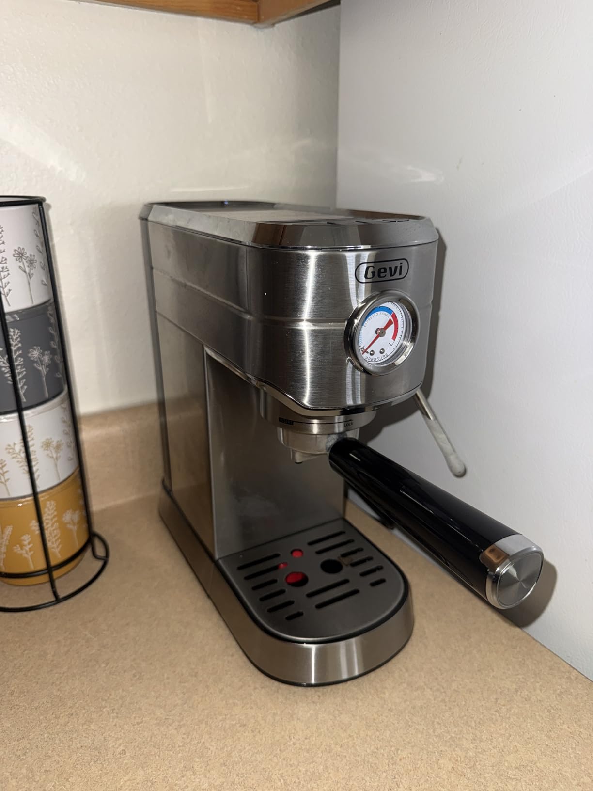 Gevi 20 Bar Compact Espresso Machine for Home, Latte & Cappuccino Coffee Maker, BPA-free 34oz Water Tank, Built-in Pressure Gauge, Steam Wand customer photo 2