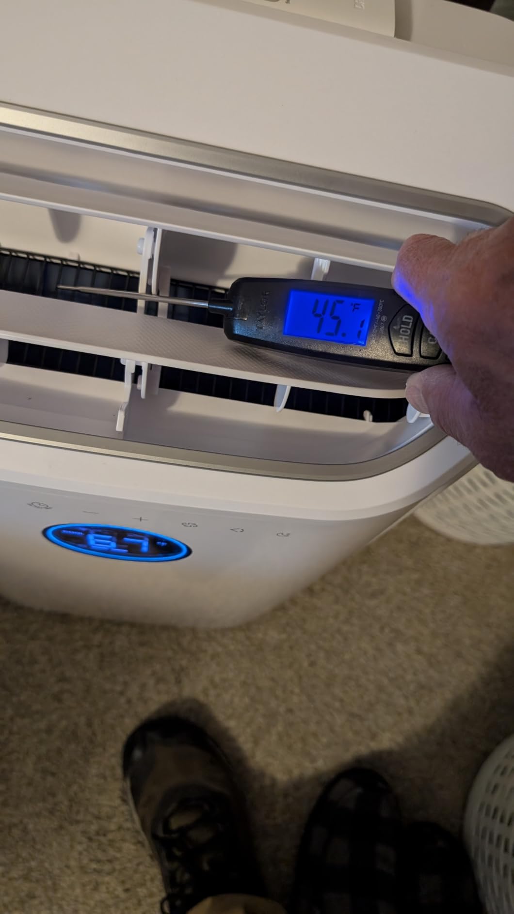 DREO Portable Air Conditioner 515S, 12000 BTU ASHRAE (8000 BTU DOE) Smart AC Unit for Bedroom with Drainage-free Cooling, Fan&Dehumidifier 3 in 1, APP/Voice/Remote, Quiet Standing AC for Room Indoors customer photo 1