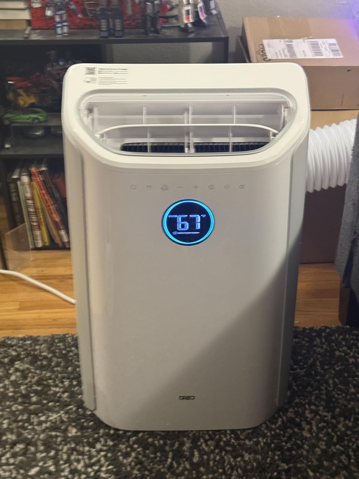 DREO Portable Air Conditioner 515S, 12000 BTU ASHRAE (8000 BTU DOE) Smart AC Unit for Bedroom with Drainage-free Cooling, Fan&Dehumidifier 3 in 1, APP/Voice/Remote, Quiet Standing AC for Room Indoors customer photo 2