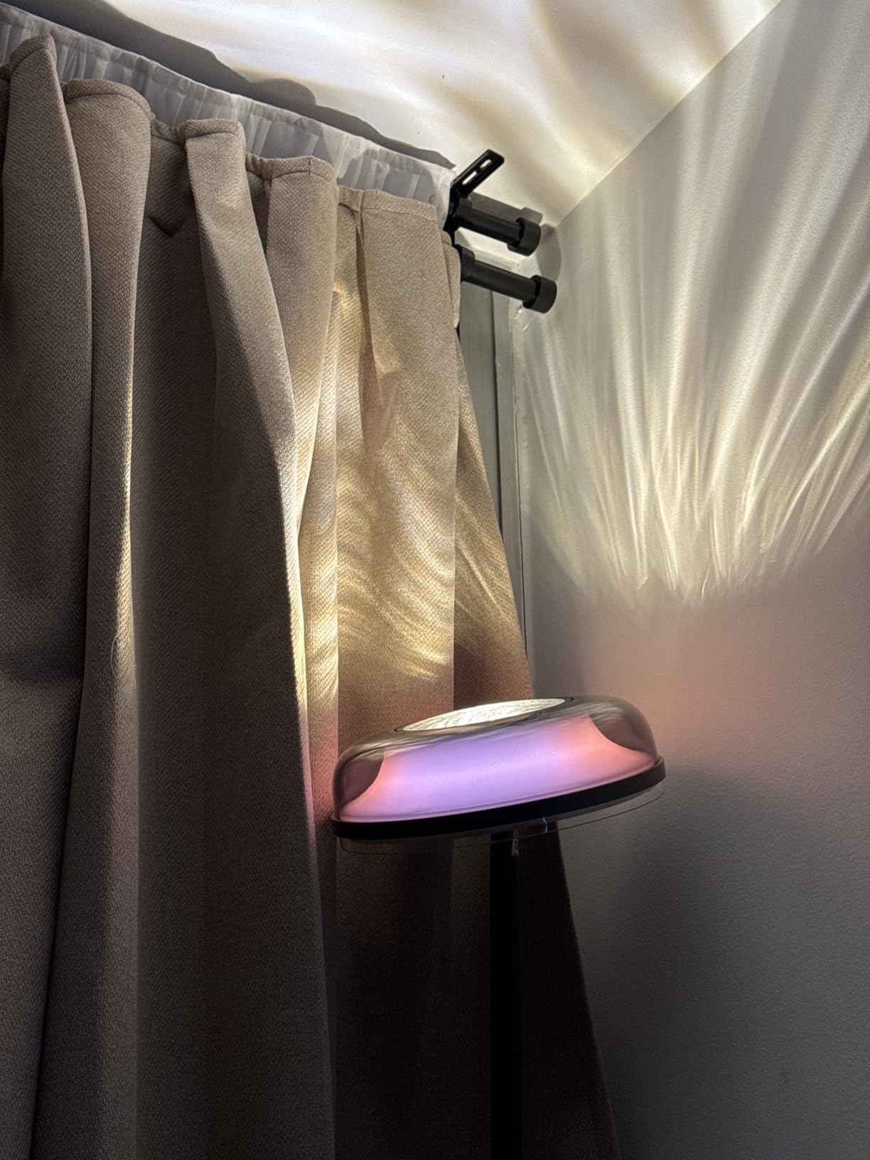 Govee Uplighter Floor Lamp for Living Room, RGBIC Ripple Projector | Compatible with SmartThings, Alexa, and Matter, LED Modern Corner Floor Light, Warm Cool White Standing Lamp for Bedroom customer photo 1