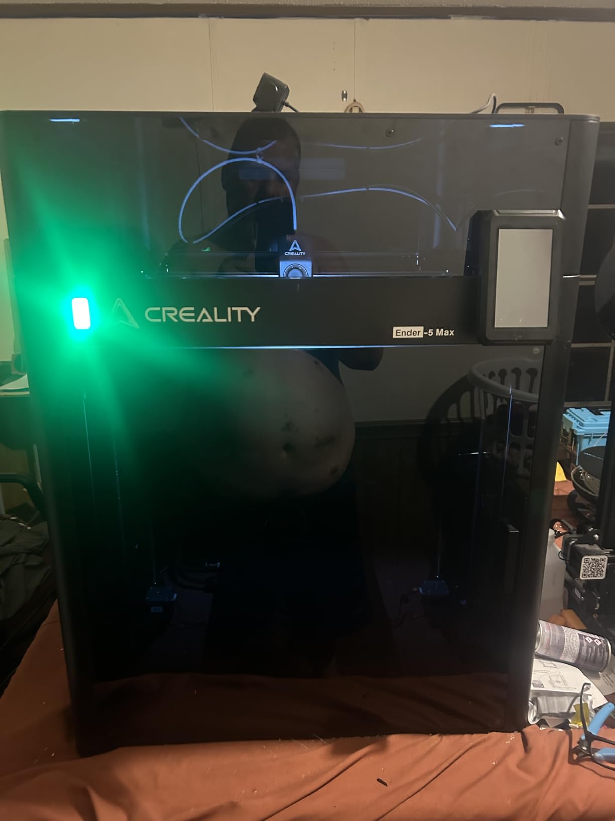 Ender 5 Max Enclosure Transparent Acrylic, Dustproof Tent Constant Temperature Protective Cover Noise Reduce for Ender 5 Max 3D Printer customer photo 2