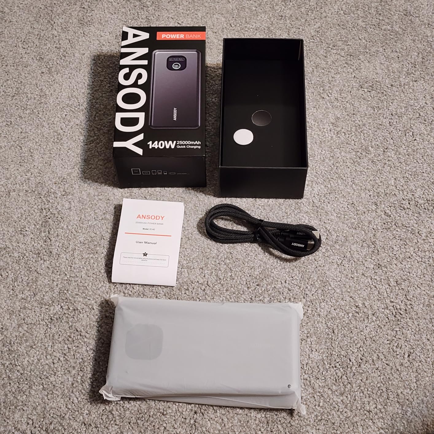 140W Laptop Power Bank, 25000mAh with TFT Smart Digital Display | PD3.1 Fast Charging Portable Charger, Travel Essential Battery Pack for MacBook iPad Tablet Steam Deck iPhone 17-12 Series customer photo 2