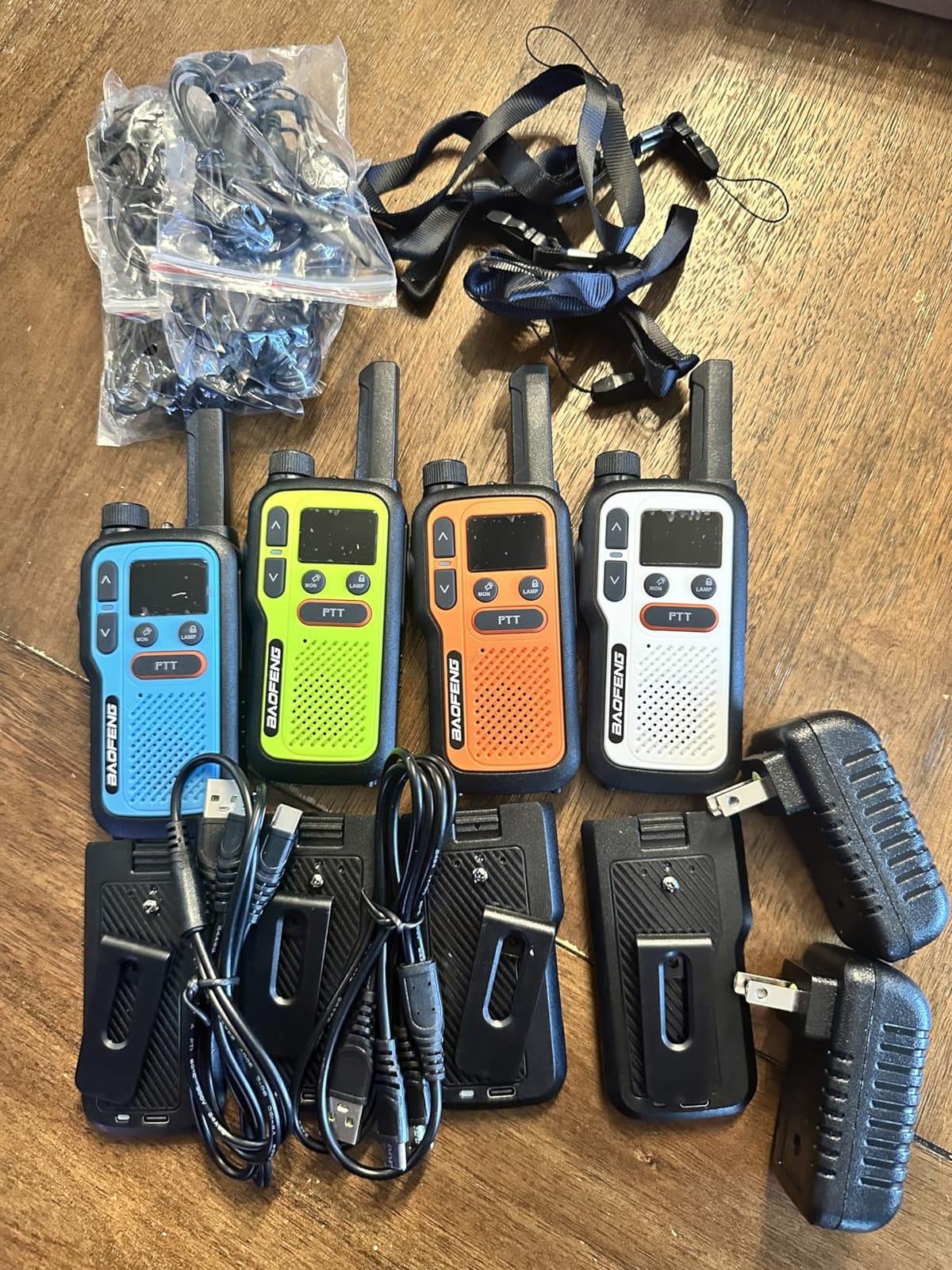 Walkie Talkies Long Range for Adults, Rechargeable Walkie Talkies FRS NOAA Family Emergency Walky Talky, Portable 2 Way Radios with Earpiece 1500mAh VOX USB-C Charger for Camping Hiking Cruise, 4Pack customer photo 1