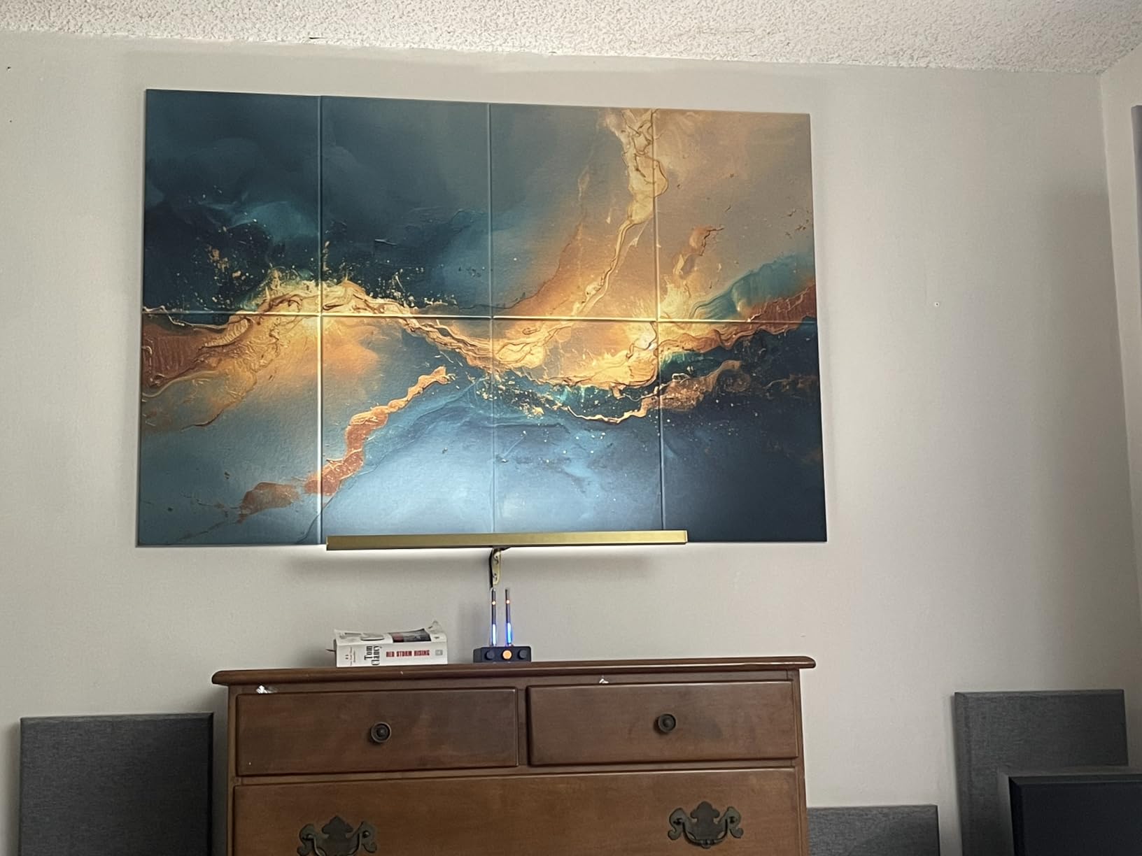Soon Global Acoustical Wall Panels, 6-Piece 23.62 X 23.62 Inches Art Acoustic Panels, Decorative Acoustic Panels, Acoustic Wall Panels, Sound Absorbing Wall Art, Arcadian Vortex customer photo 1
