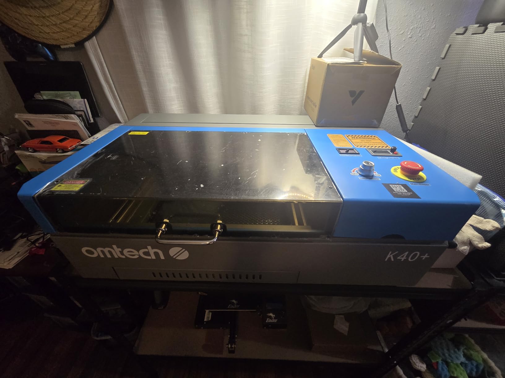 OMTech K40+ 45W CO2 Laser Engraver & Cutter with LightBurn | 12
