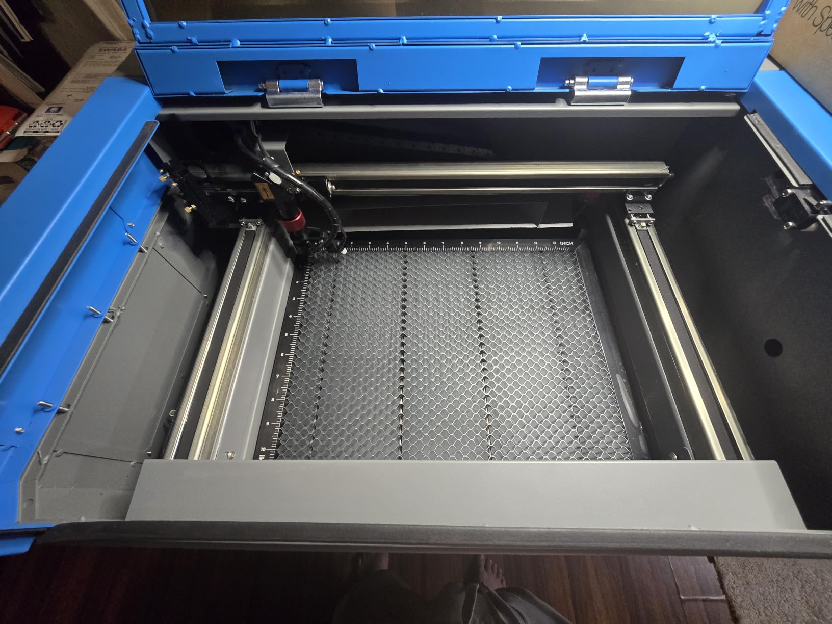OMTech K40+ 45W CO2 Laser Engraver & Cutter with LightBurn | 12