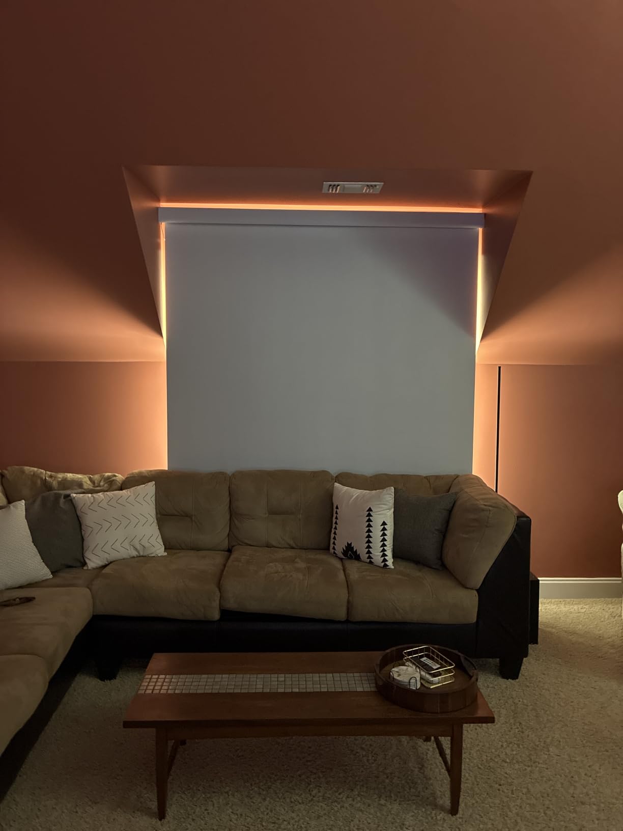 Persilux Smart Motorized Blinds with Remote, No Drill Automatic Roller Shades for Indoor Windows, Blackout Linen Fabric, Electric Blinds for Windows, Weave Straw C162BO-4, Custom Size customer photo 2