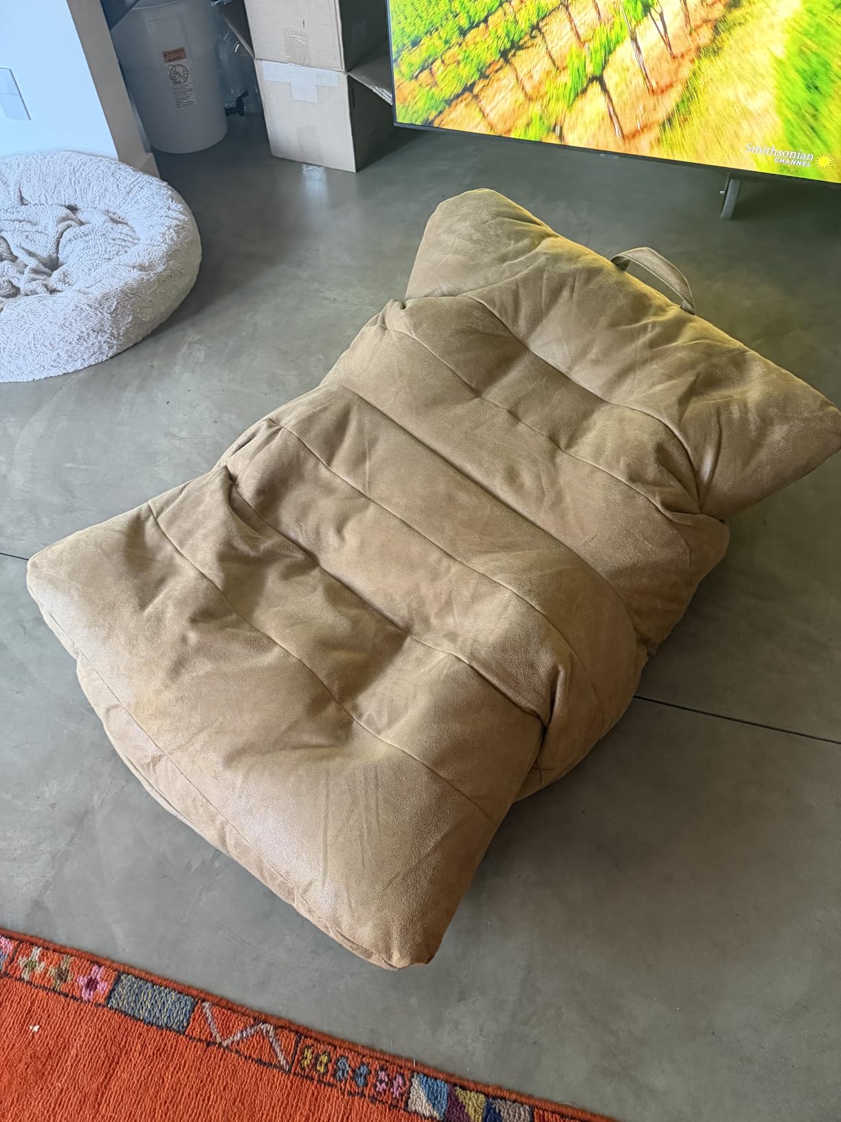 Big Joe Roma Gaming Bean Bag Chair for Kids, Teens, Adults, Shadow Graphite Vintage Suede, 3 Foot Lightweight Refillable | Polystyrene Bean Filled, Refillable, Vintage Suede, Ideal for Teens and Tweens, Supports Up to 250 lbs, Perfect for Gaming customer photo 2