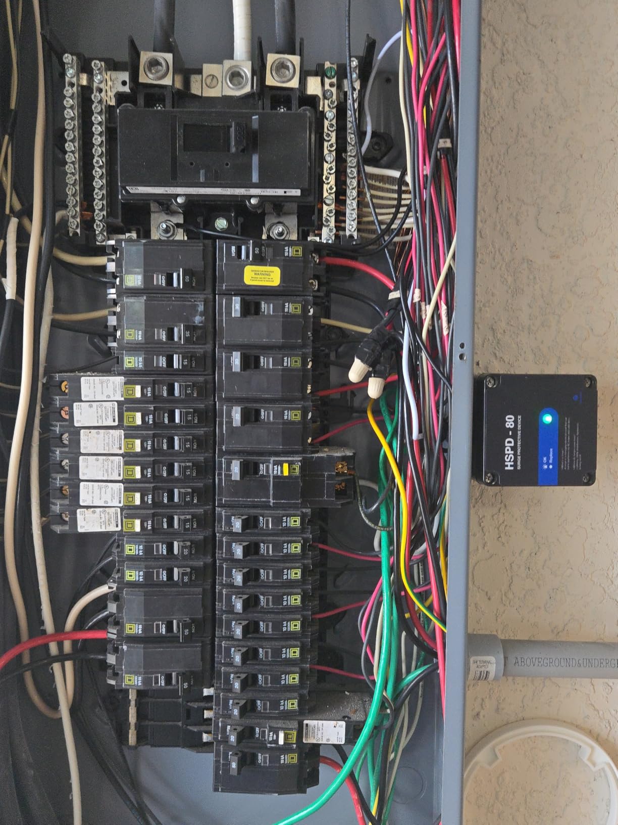 HSPD Square Whole Home Surge Protective Device, Type 1 SPD, Whole House Surge Protector, AC Surge Protection, 120/240VAC (HSPD-80) customer photo 1
