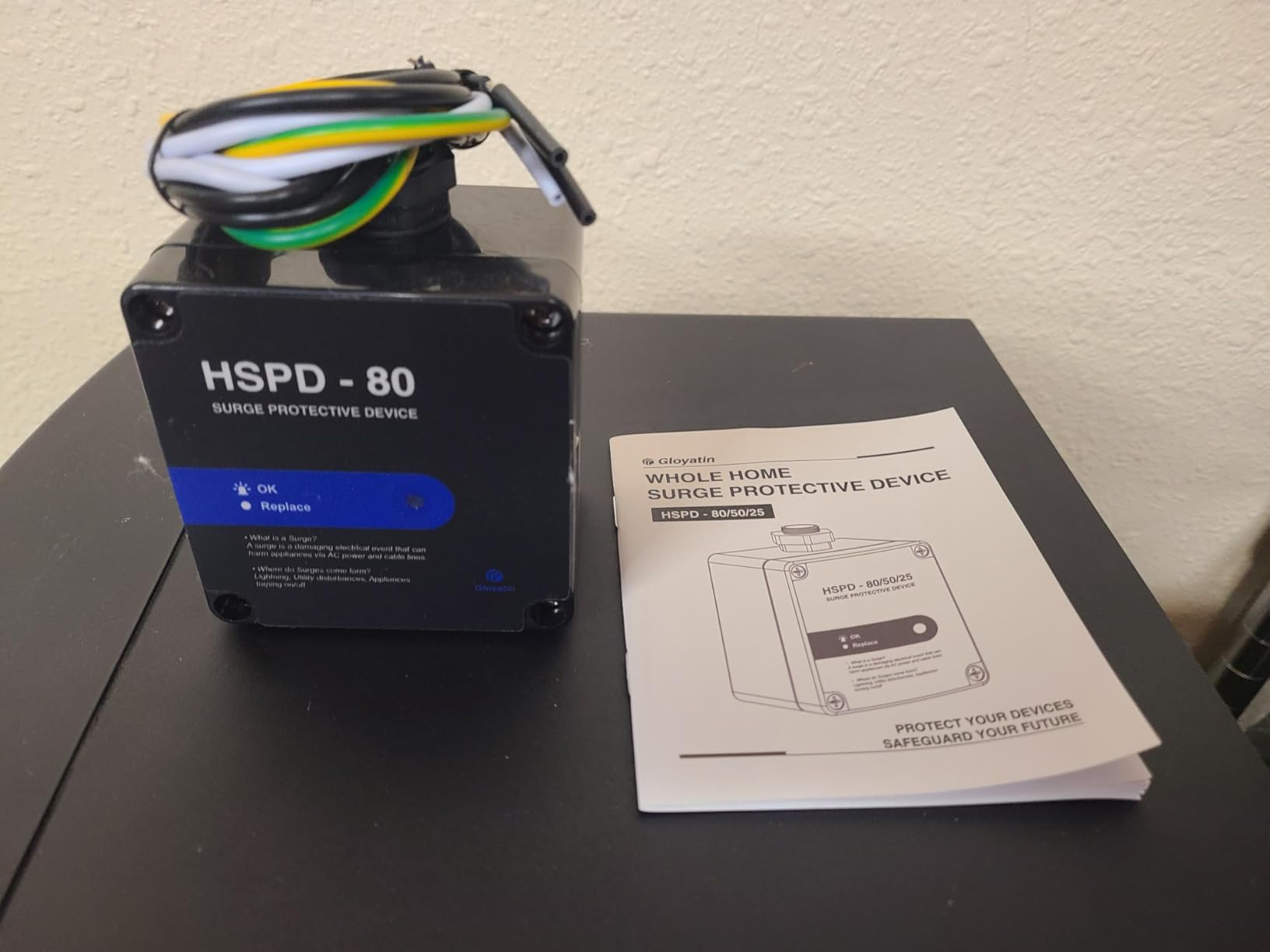 HSPD Square Whole Home Surge Protective Device, Type 1 SPD, Whole House Surge Protector, AC Surge Protection, 120/240VAC (HSPD-80) customer photo 2