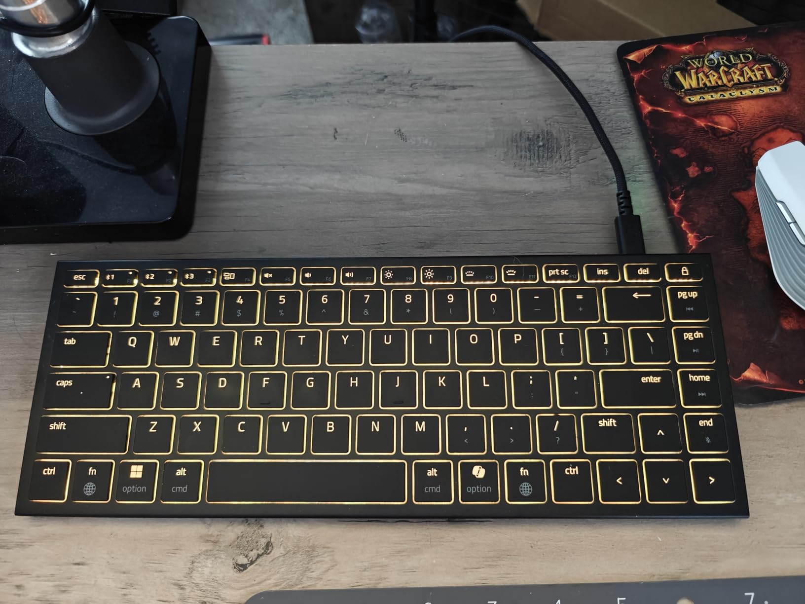 Razer Joro Wireless Gaming Keyboard, Portable Compact 75%, Low Profile Keys | Bluetooth 5.0 & USB-C, RGB Backlit, 1800-Hour Battery, Quiet Keys, Aluminum Frame, Multi-Device For PC & Mac, Steam Deck customer photo 1