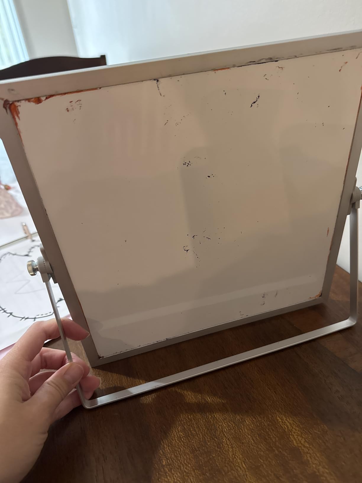 Small Desktop White Board with Stand, 10