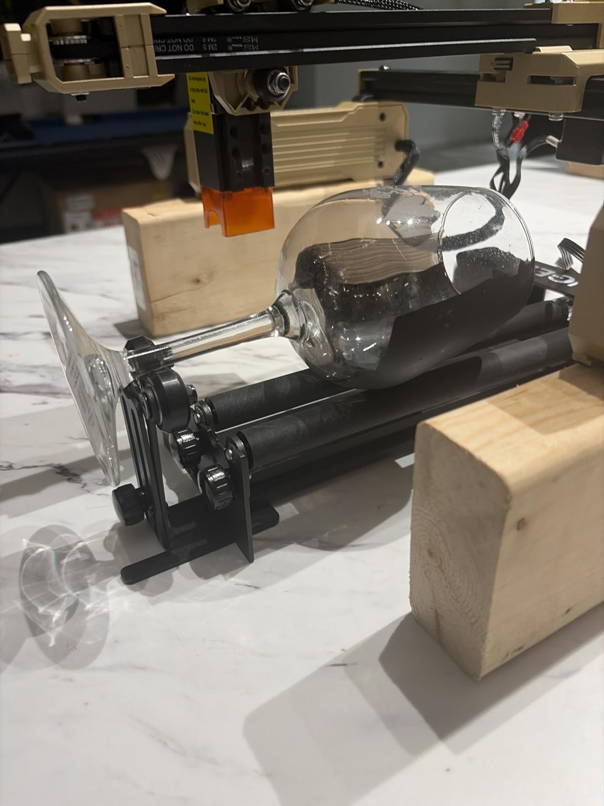Longer Rotary Roller Series,Laser Engraving Machine Rotary Roller Bracket, for Frame Laser Engraving Machine,Bracket use Height Range 76-129mm customer photo 2